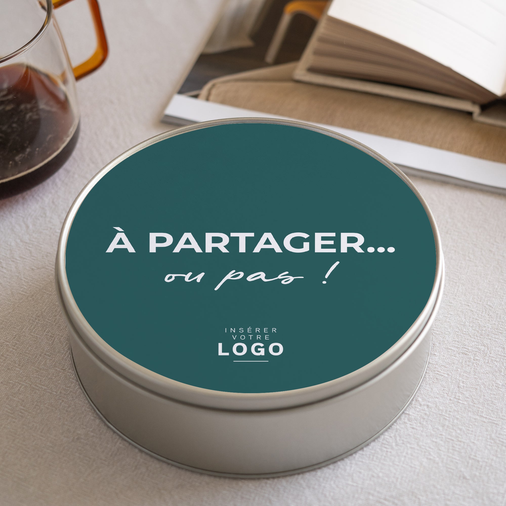 A partager... ou pas | Cadeau entreprise • Boite métallique • Ronde photo N° 2