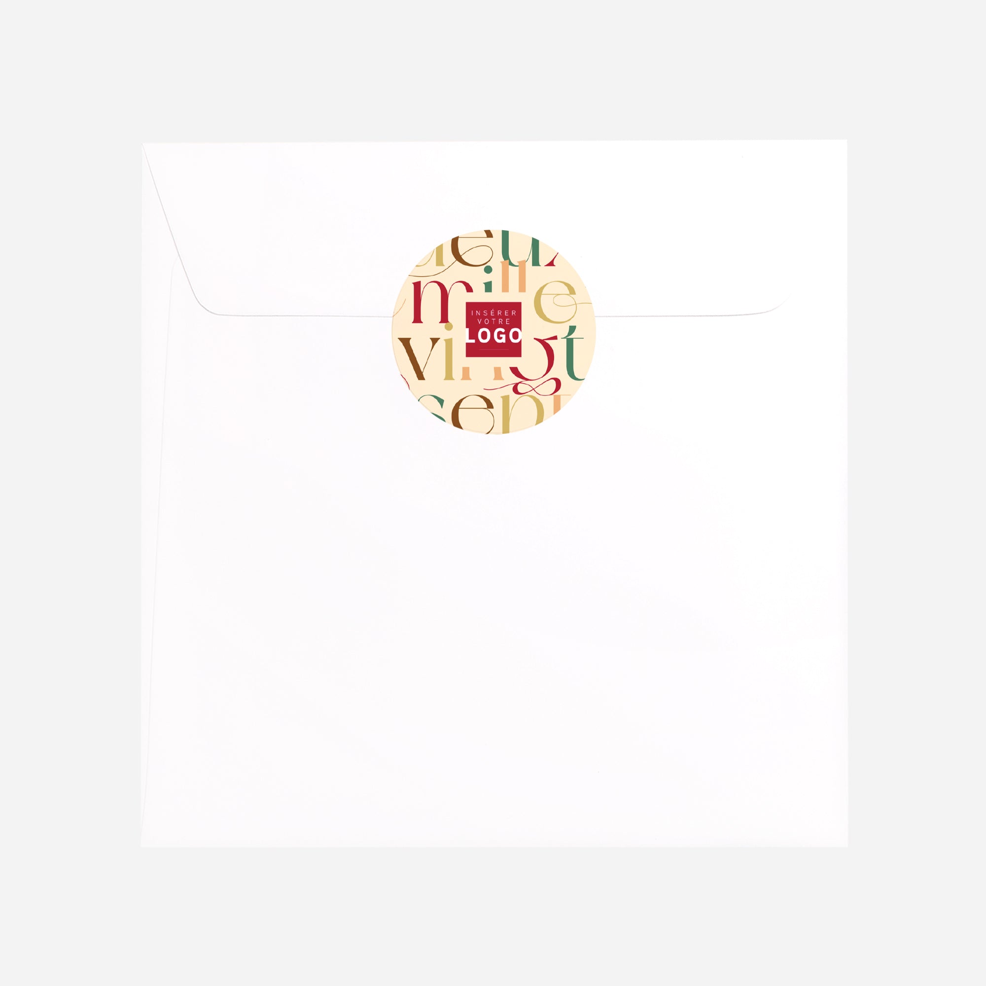 Golden typo | Vœux professionnels • Sticker • Rond photo N° 3