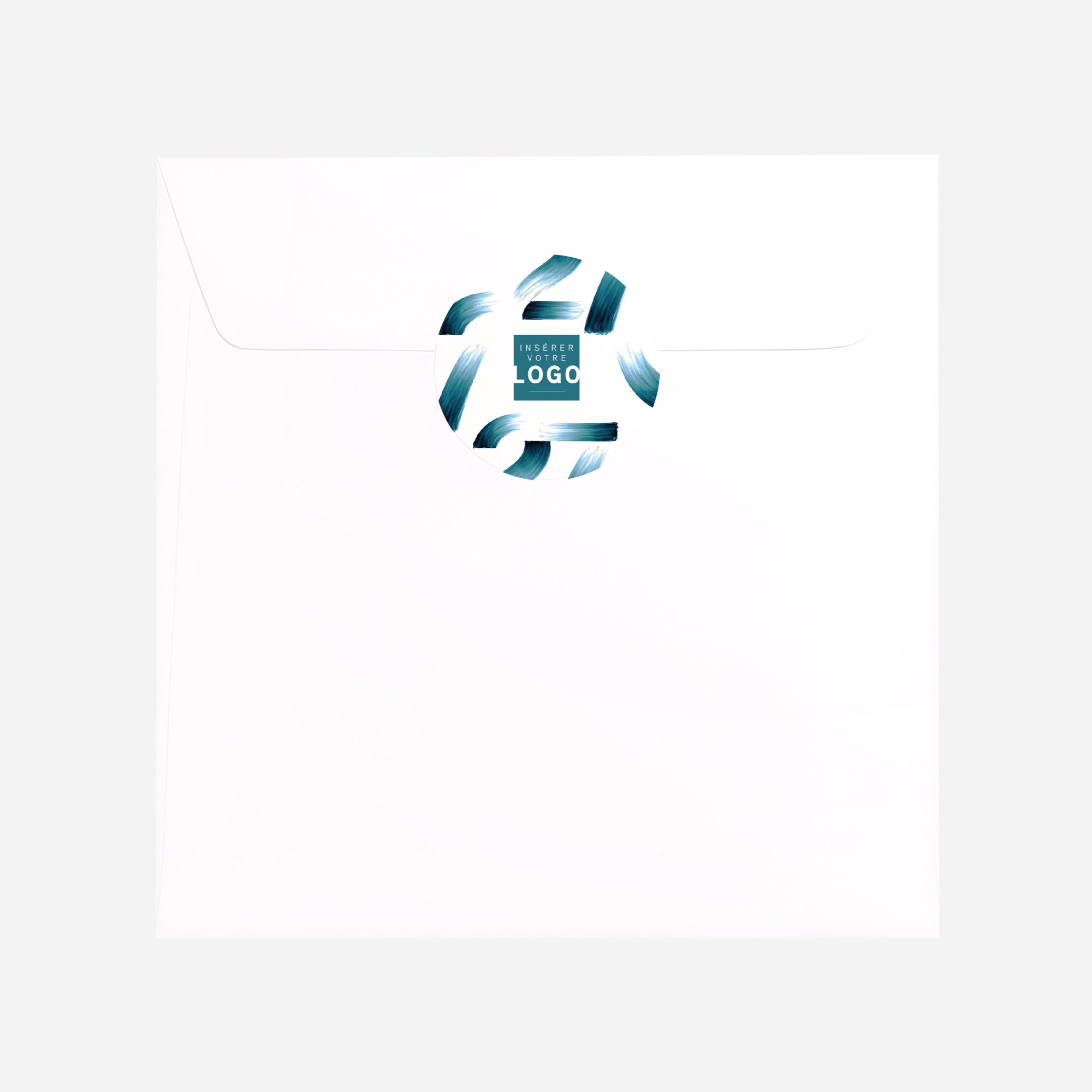 Bleu lumière | Vœux professionnels • Sticker • Rond photo N° 3