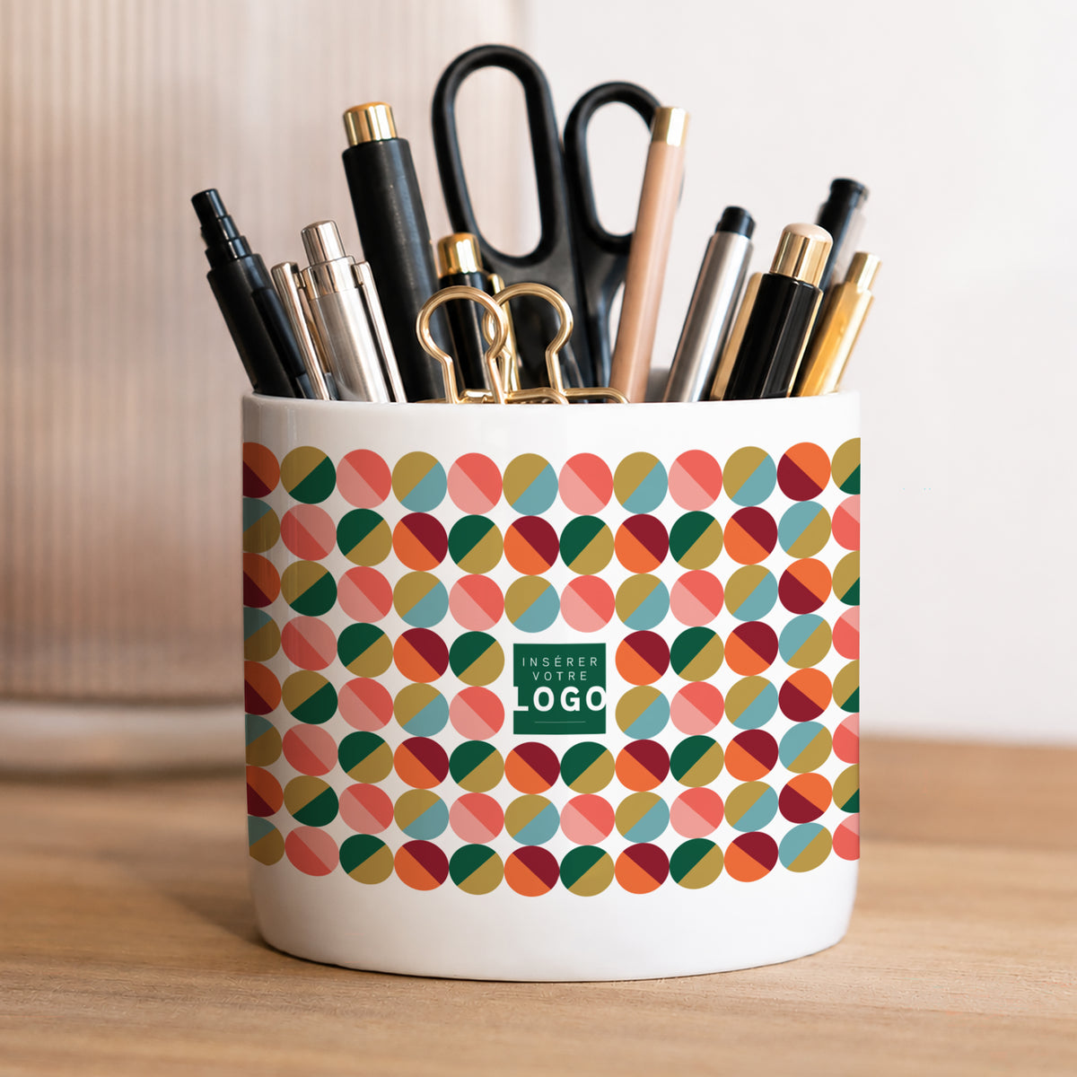 Pop dots | Cadeau entreprise • Pot à crayons • 48 cl photo N° 1
