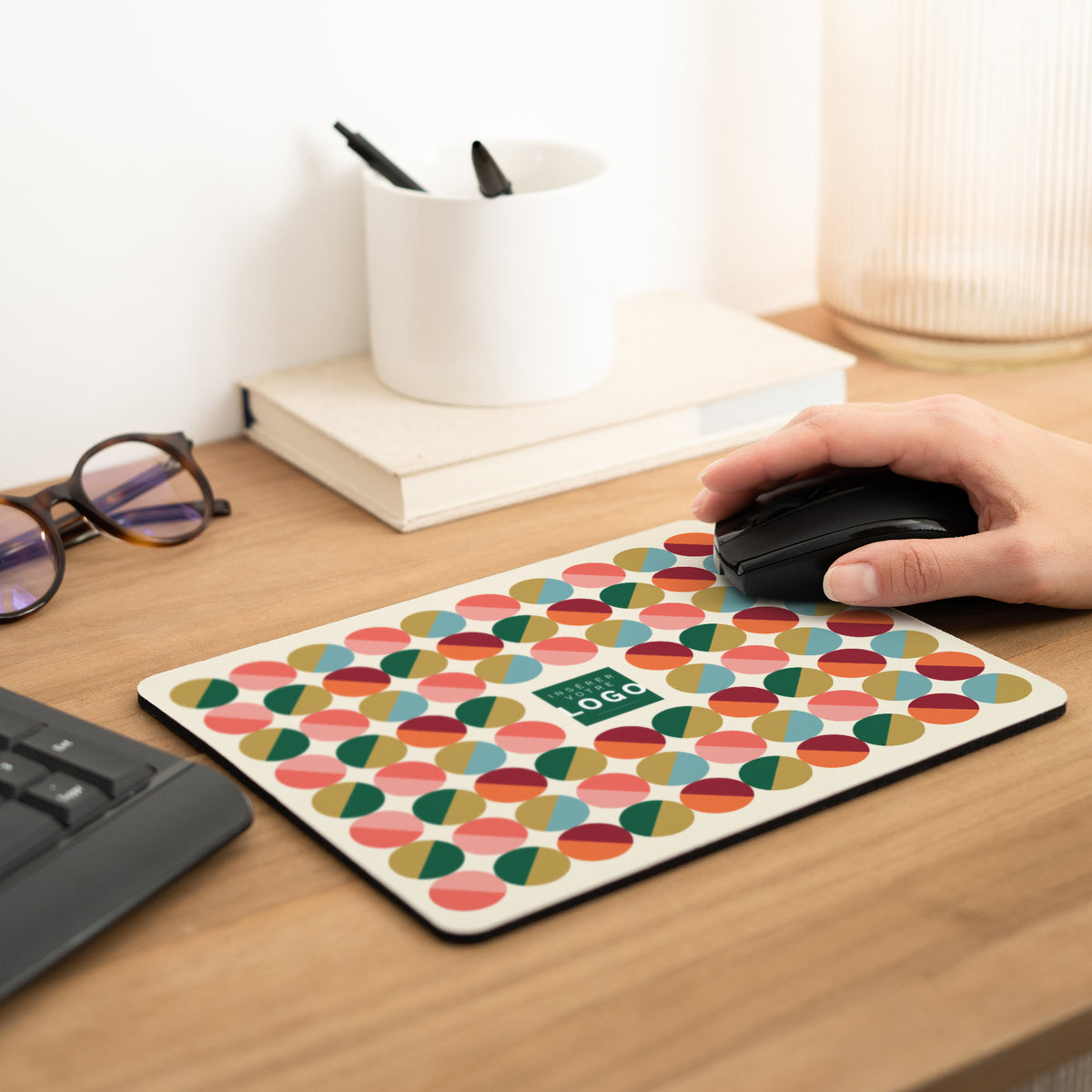 Pop dots | Cadeau entreprise • Tapis de souris • Rectangle photo N° 2
