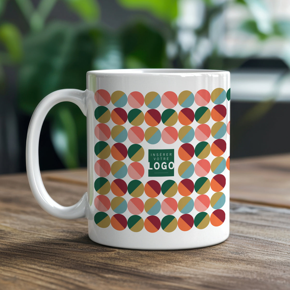 Pop dots | Cadeau entreprise • Mug • Blanc photo N° 1