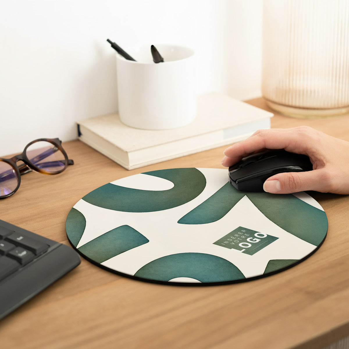 Céladon | Cadeau entreprise • Tapis de souris • Ø 20 cm photo N° 2