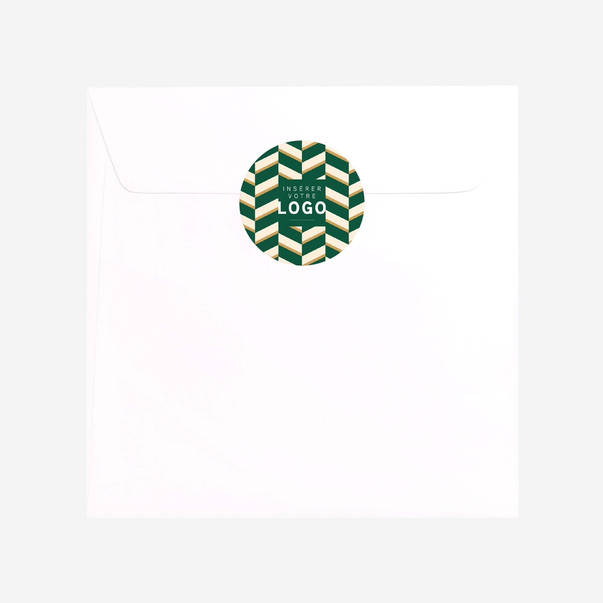 Chevron Émeraude | Vœux professionnels • Sticker • Rond photo N° 3
