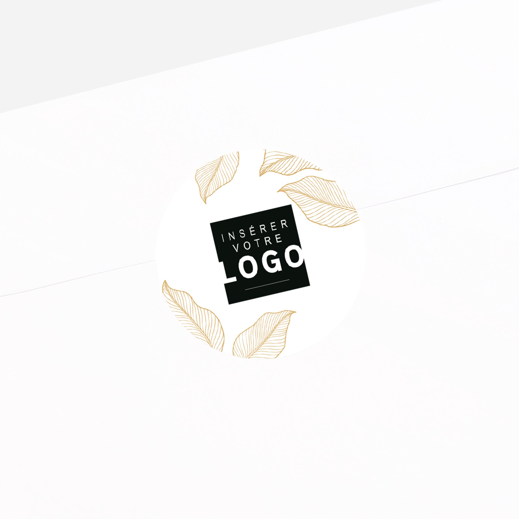 Feuillage Précieux | Vœux professionnels • Sticker • Rond photo N° 2
