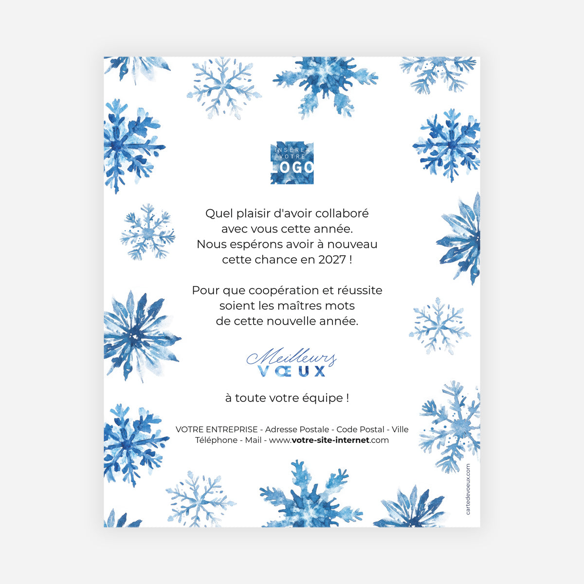Givre Doré | Vœux professionnels • Carte virtuelle • eCard Image photo N° 1