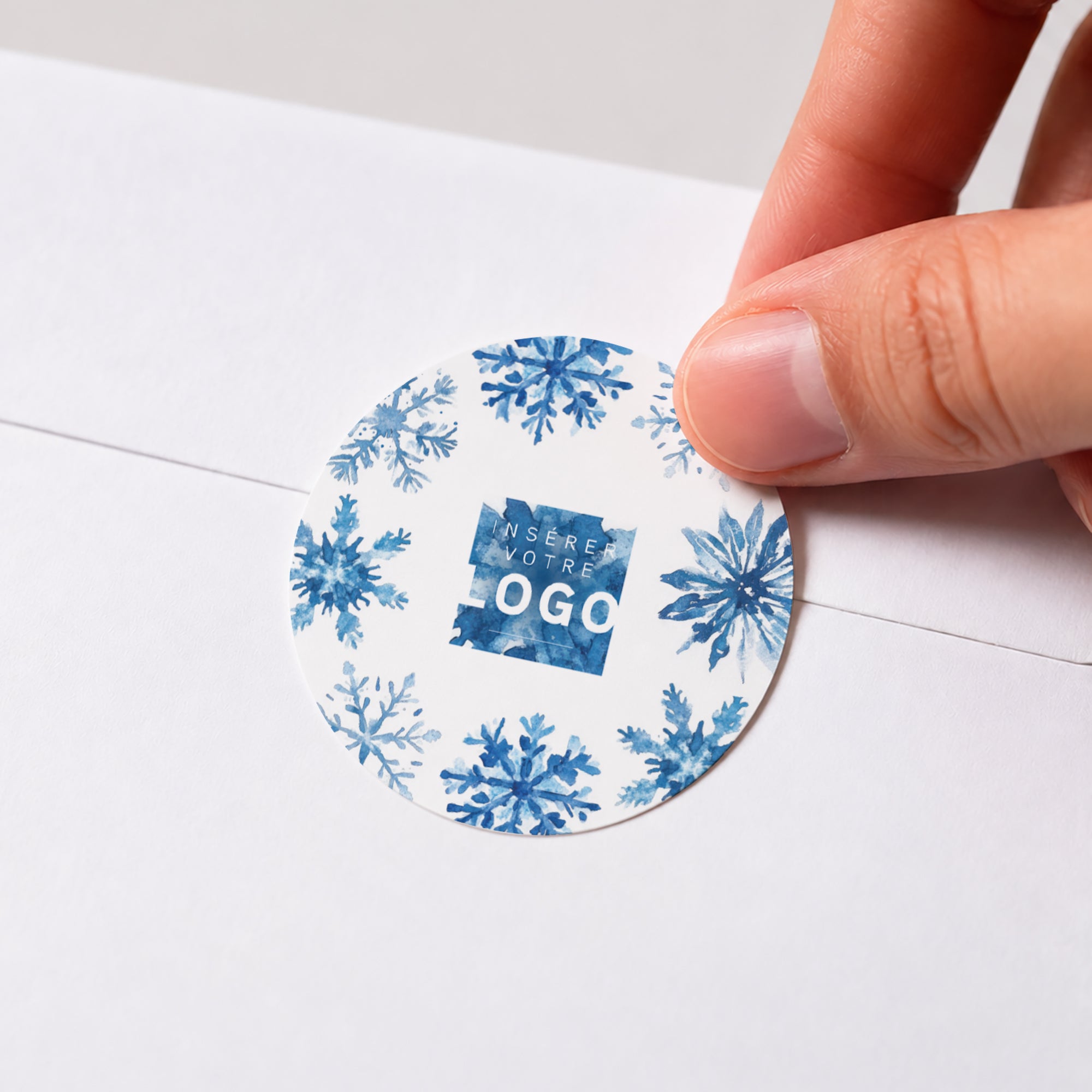 Givre Doré | Vœux professionnels • Sticker • Rond photo N° 1