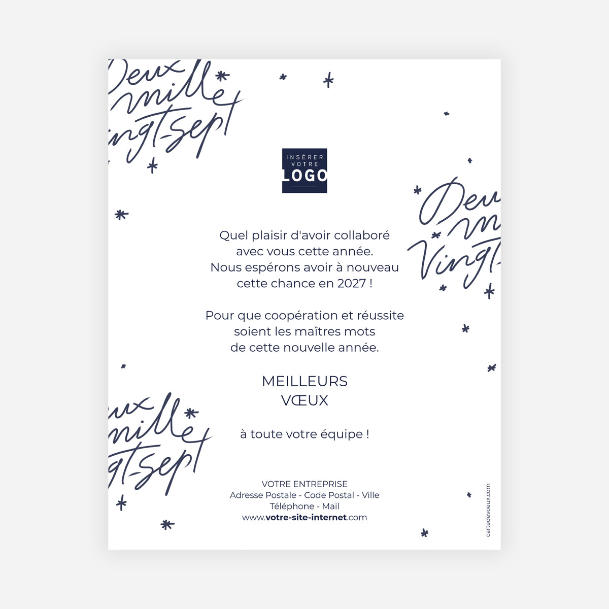 Golden year | Vœux professionnels • Carte virtuelle • eCard Image photo N° 1