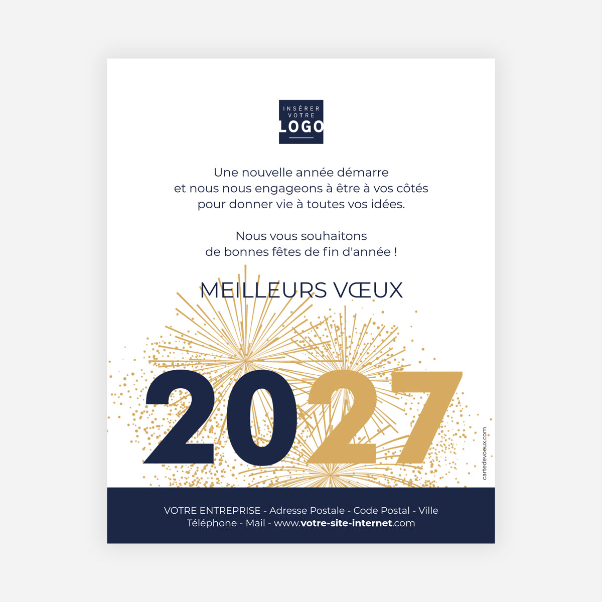 Brillance Nocturne | Vœux professionnels • Carte virtuelle • eCard Image photo N° 1