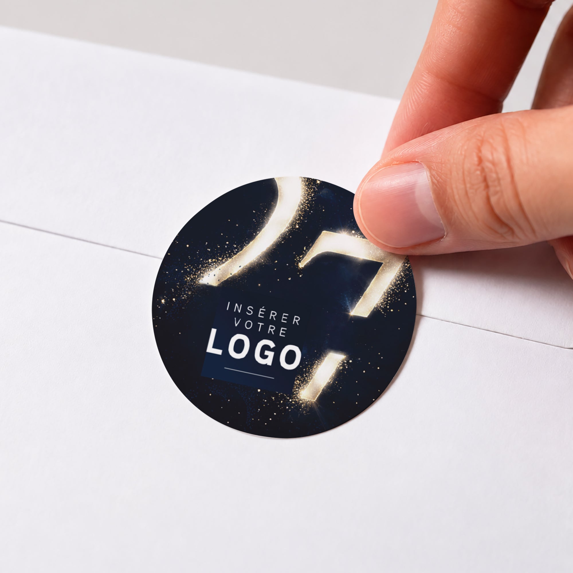 Impulsion Dorée | Vœux professionnels • Sticker • Rond photo N° 1