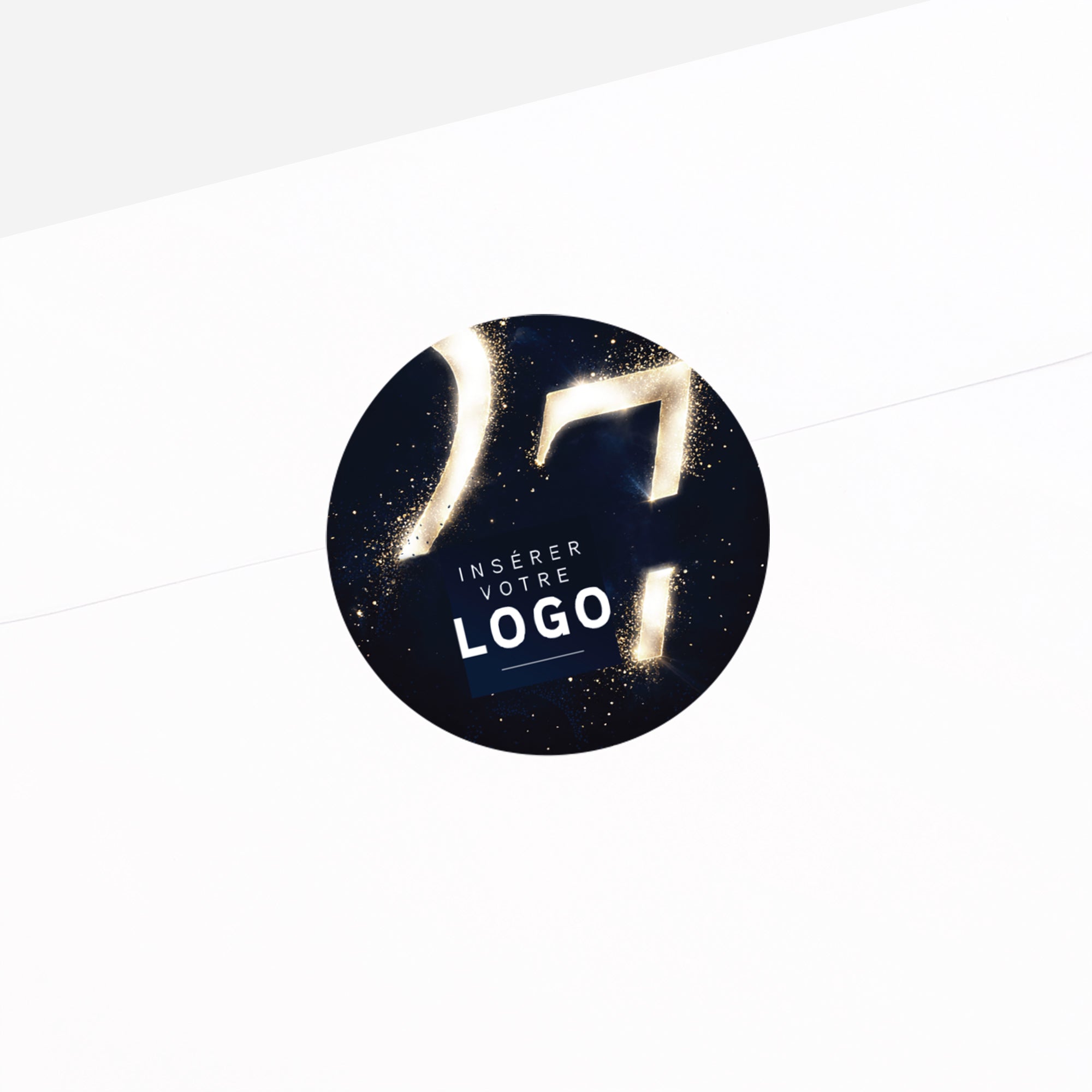 Impulsion Dorée | Vœux professionnels • Sticker • Rond photo N° 2
