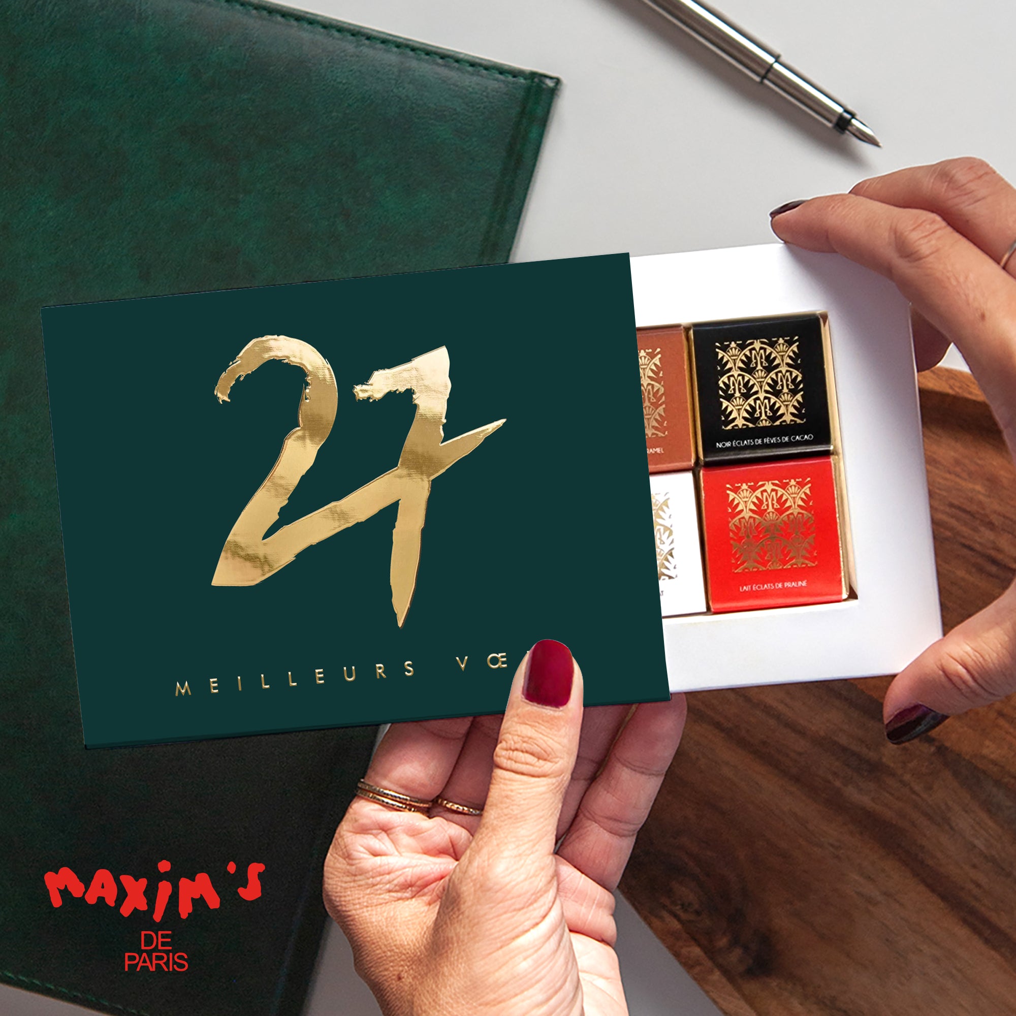 Élan Doré | Vœux professionnels • Boite chocolat personnalisée • Maxim's de Paris photo N° 1