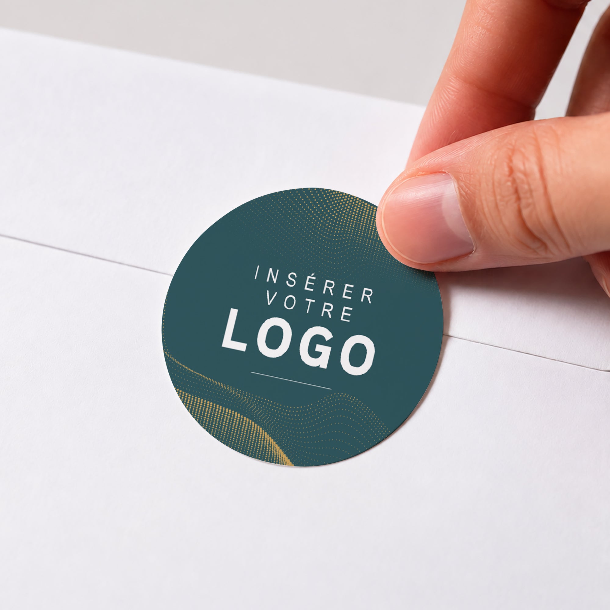 Onde Précieuse | Vœux professionnels • Sticker • Rond photo N° 1