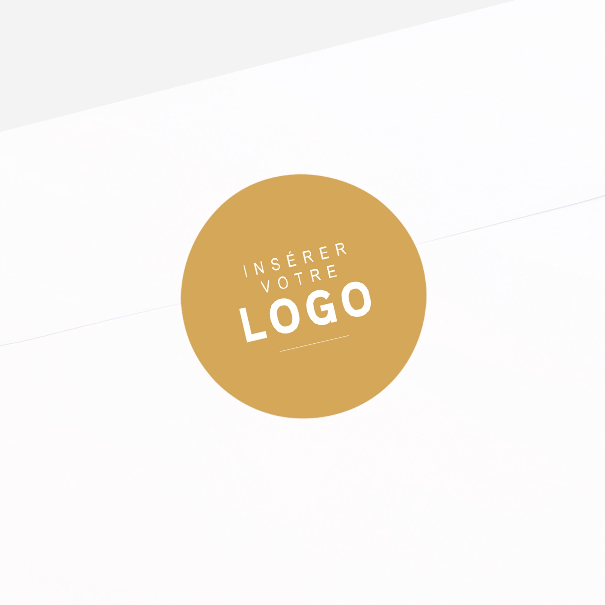 Lignes d’Or | Vœux professionnels • Sticker • Rond photo N° 2