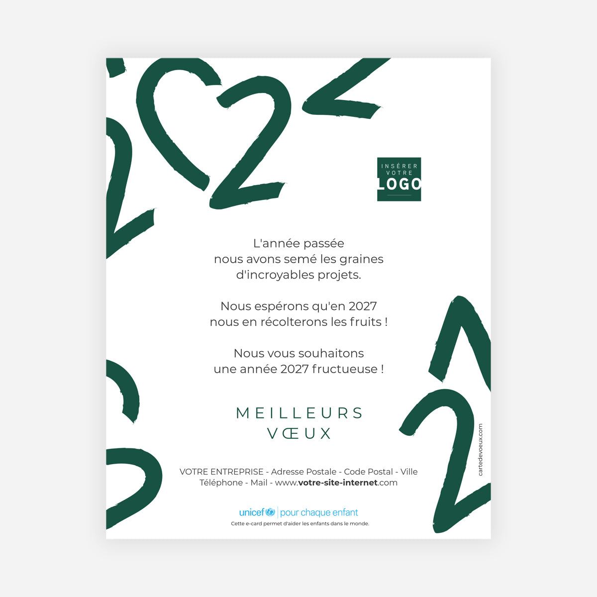 Au Cœur de l’Avenir | Vœux professionnels • Carte virtuelle • eCard Image photo N° 1