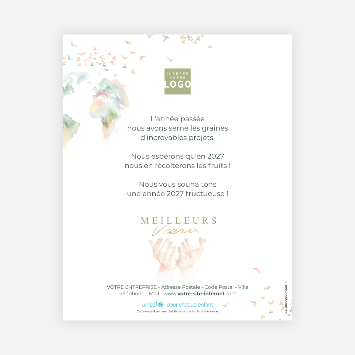 Porter l’Espoir | Vœux professionnels • Carte virtuelle • eCard Image photo N° 1