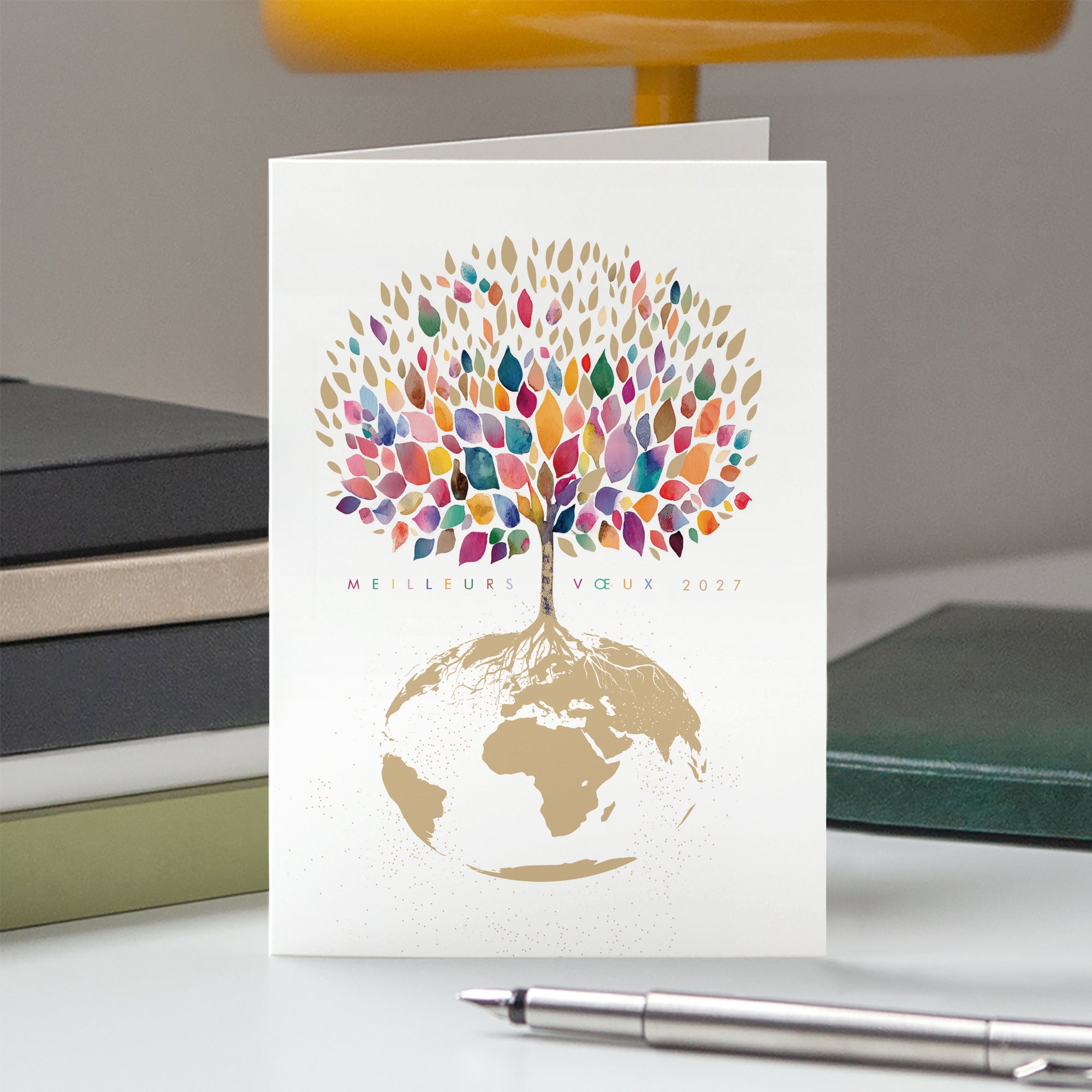 L’Arbre des Diversités | Vœux professionnels • Carte de voeux • Double volet portrait photo N° 5
