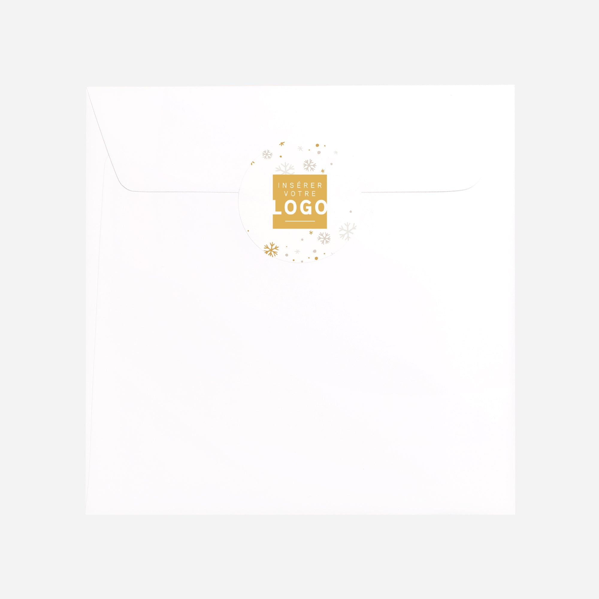 Neige Précieuse | Vœux professionnels • Sticker • Rond photo N° 3