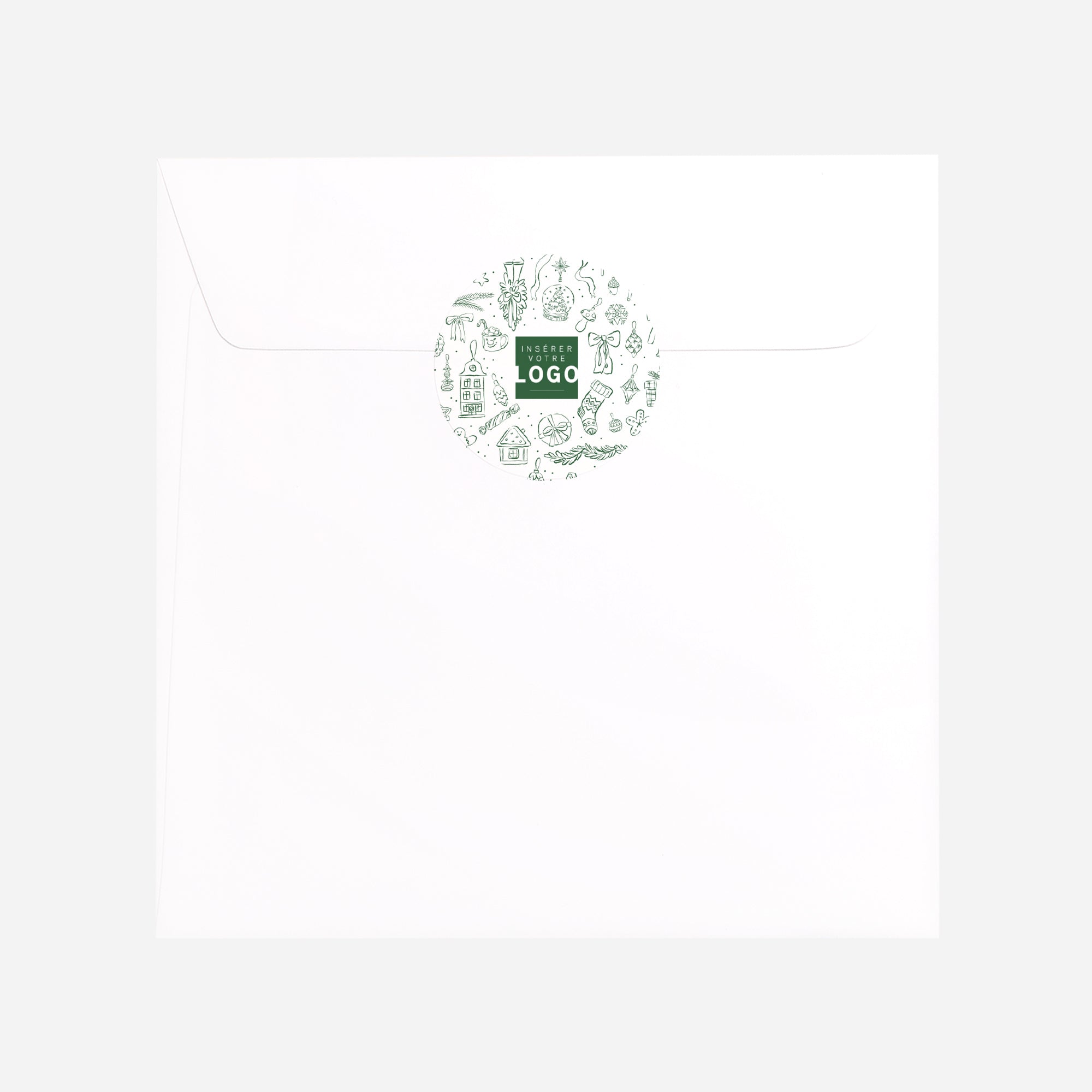 Esprit de Fête | Vœux professionnels • Sticker • Rond photo N° 3