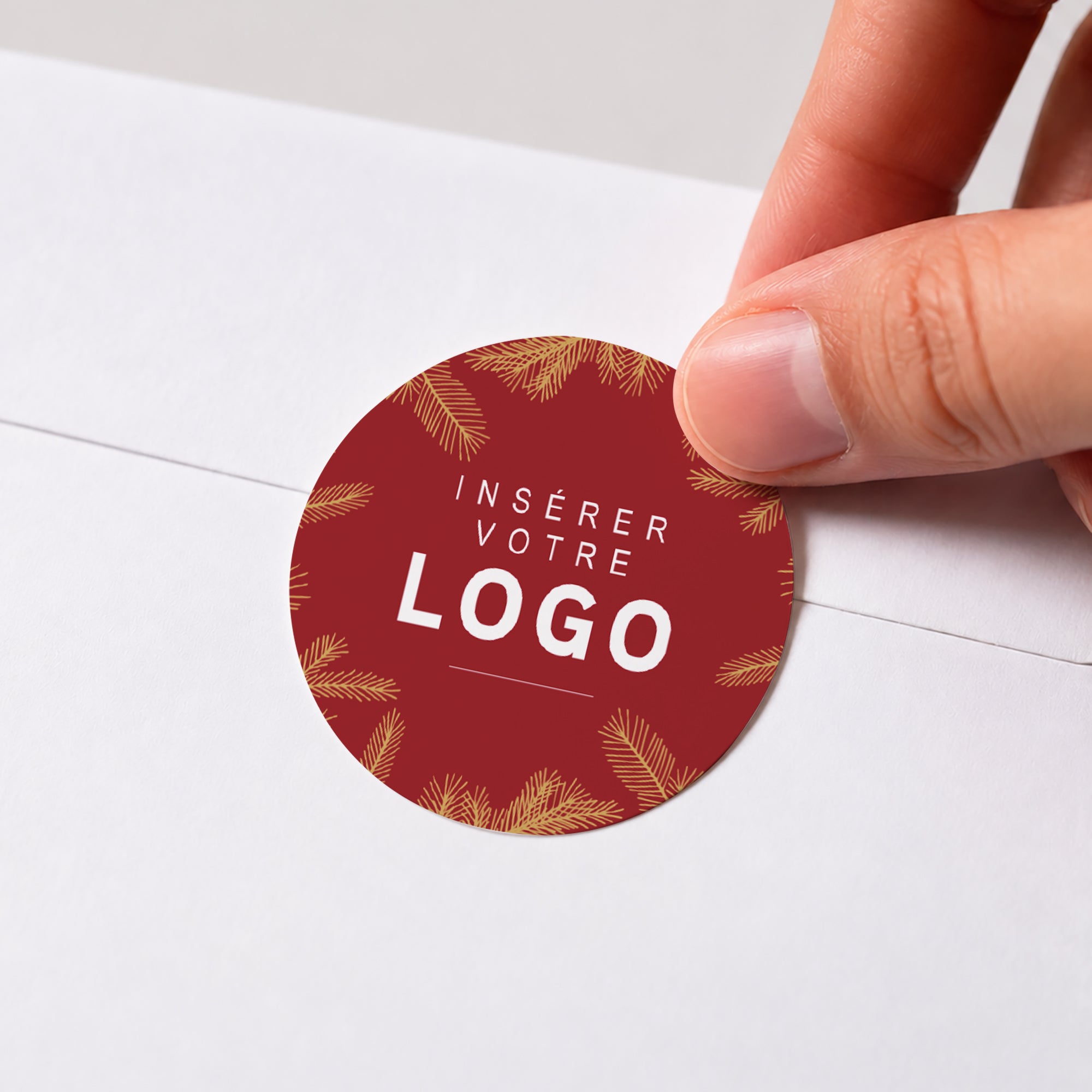 Écrin Végétal | Vœux professionnels • Sticker • Rond photo N° 1