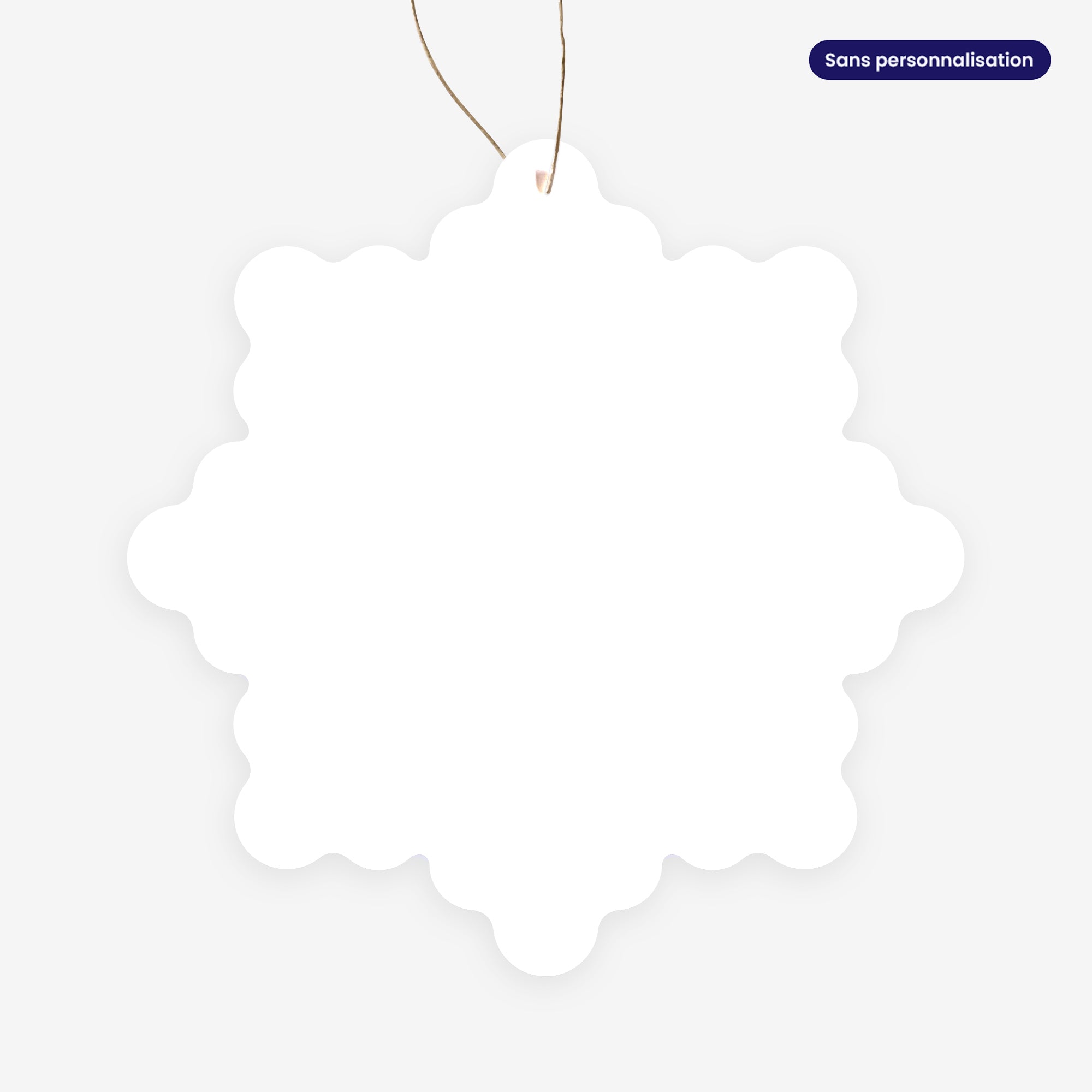 Ondes Graphiques | Vœux professionnels • Boule de Noël papier • Flocon à accrocher photo N° 3