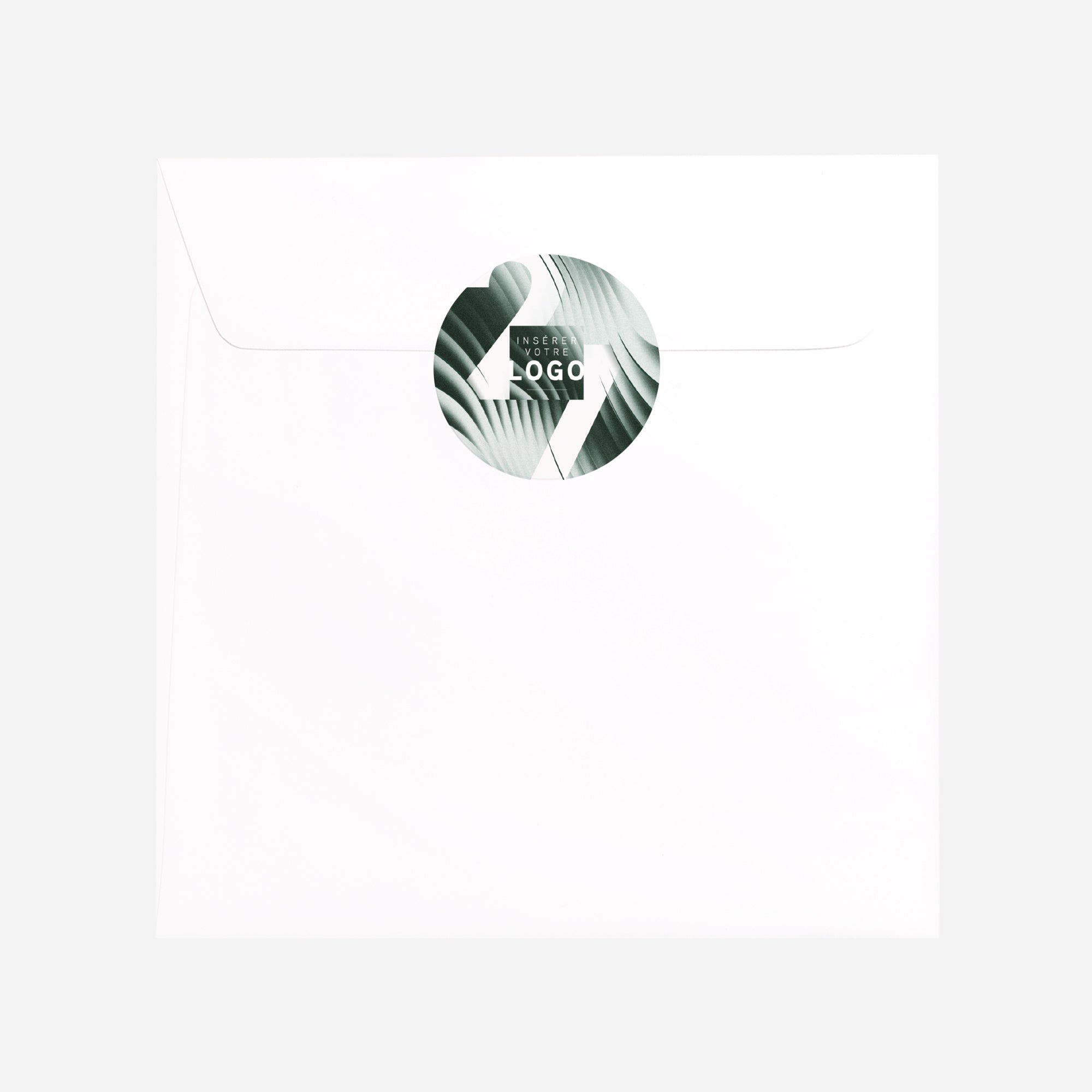 Ondes Graphiques | Vœux professionnels • Sticker • Rond photo N° 3