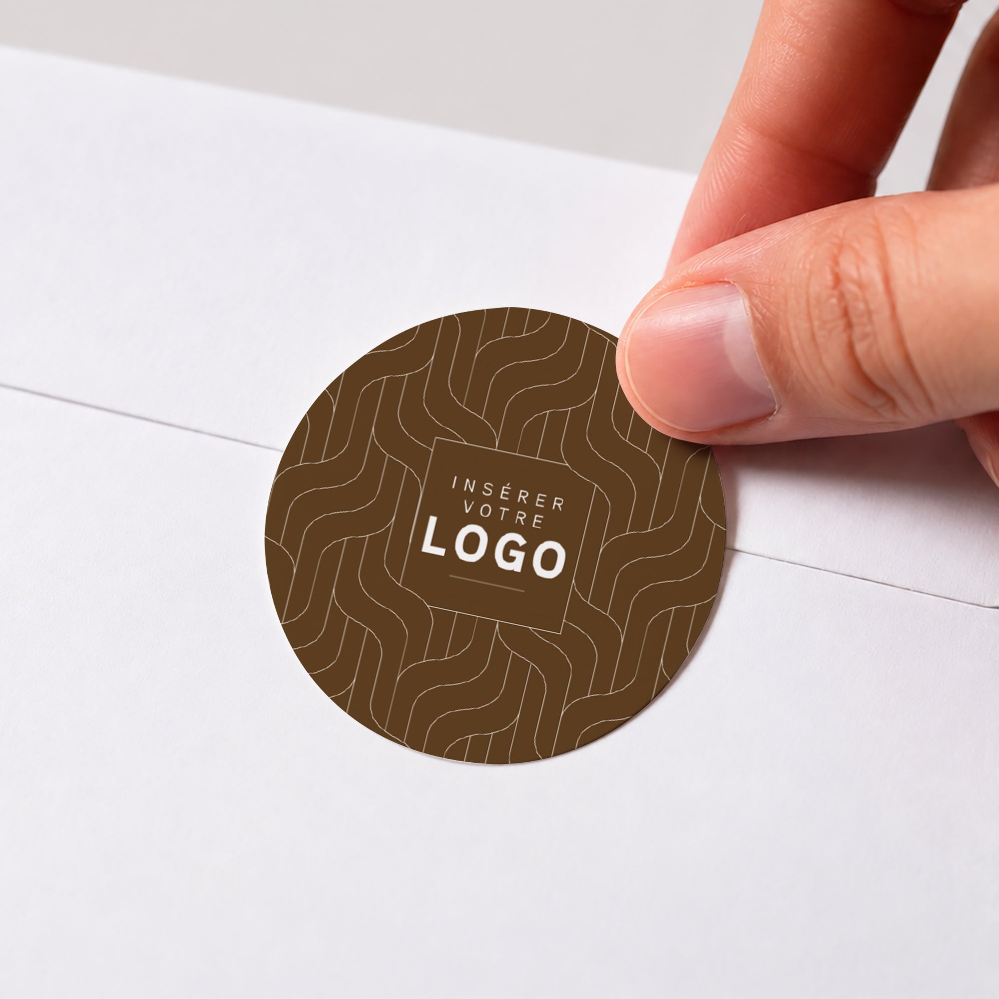 Tissage Doré | Vœux professionnels • Sticker • Rond photo N° 1