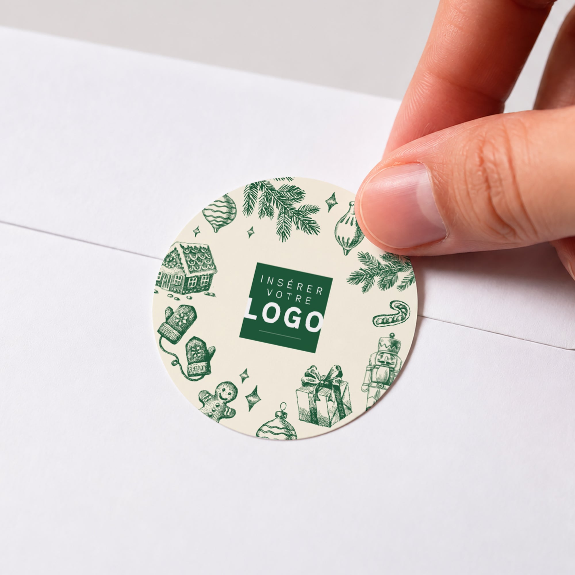 Instants de fête | Vœux professionnels • Sticker • Rond photo N° 1