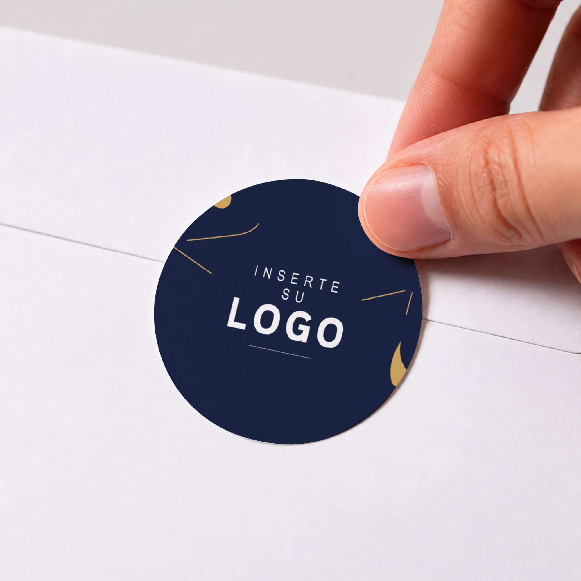 Épure d’Or | Vœux professionnels • Sticker • Rond photo N° 1
