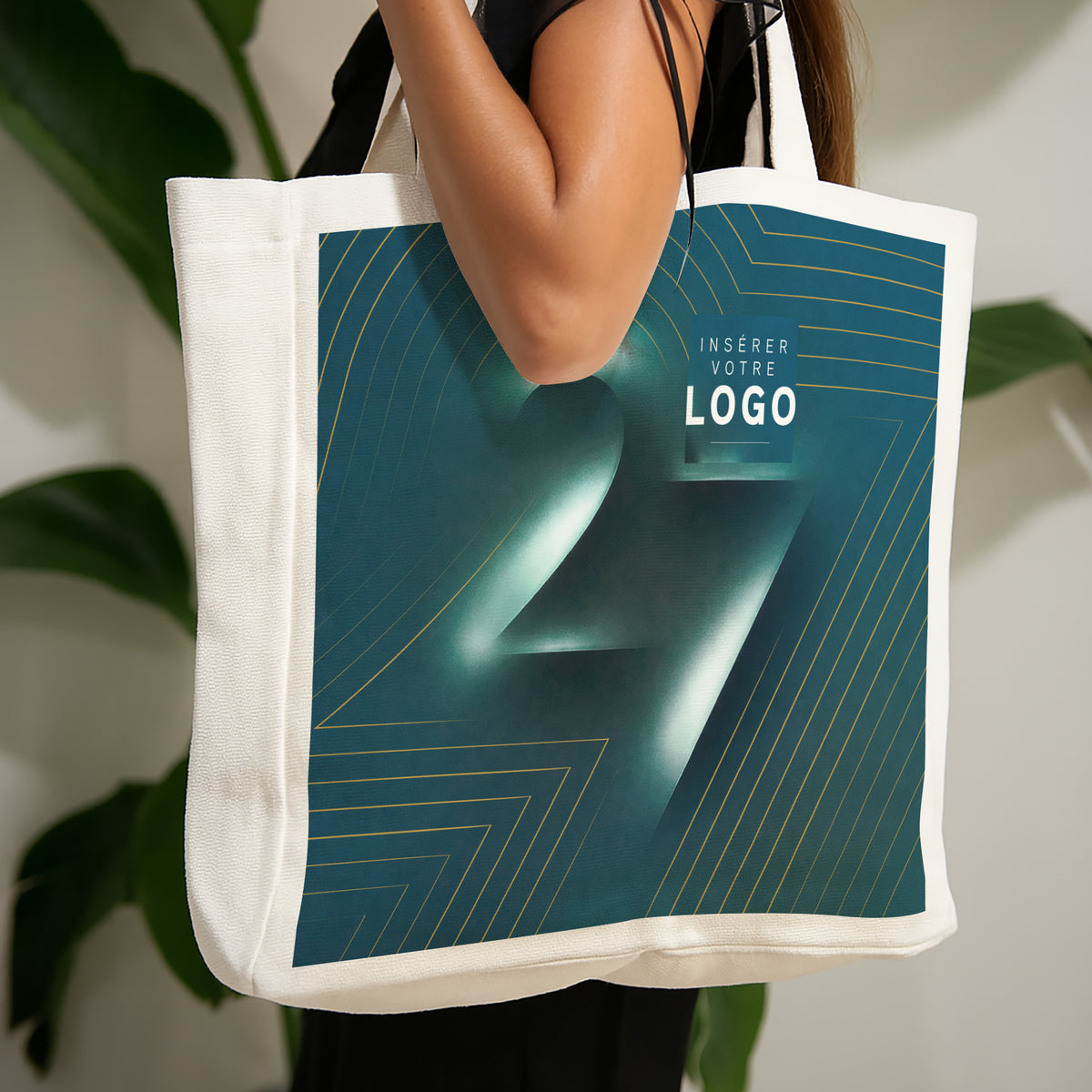 Lignes Dorées | Cadeau entreprise • Tote bag • 37,5 x 37 x 11 cm photo N° 1