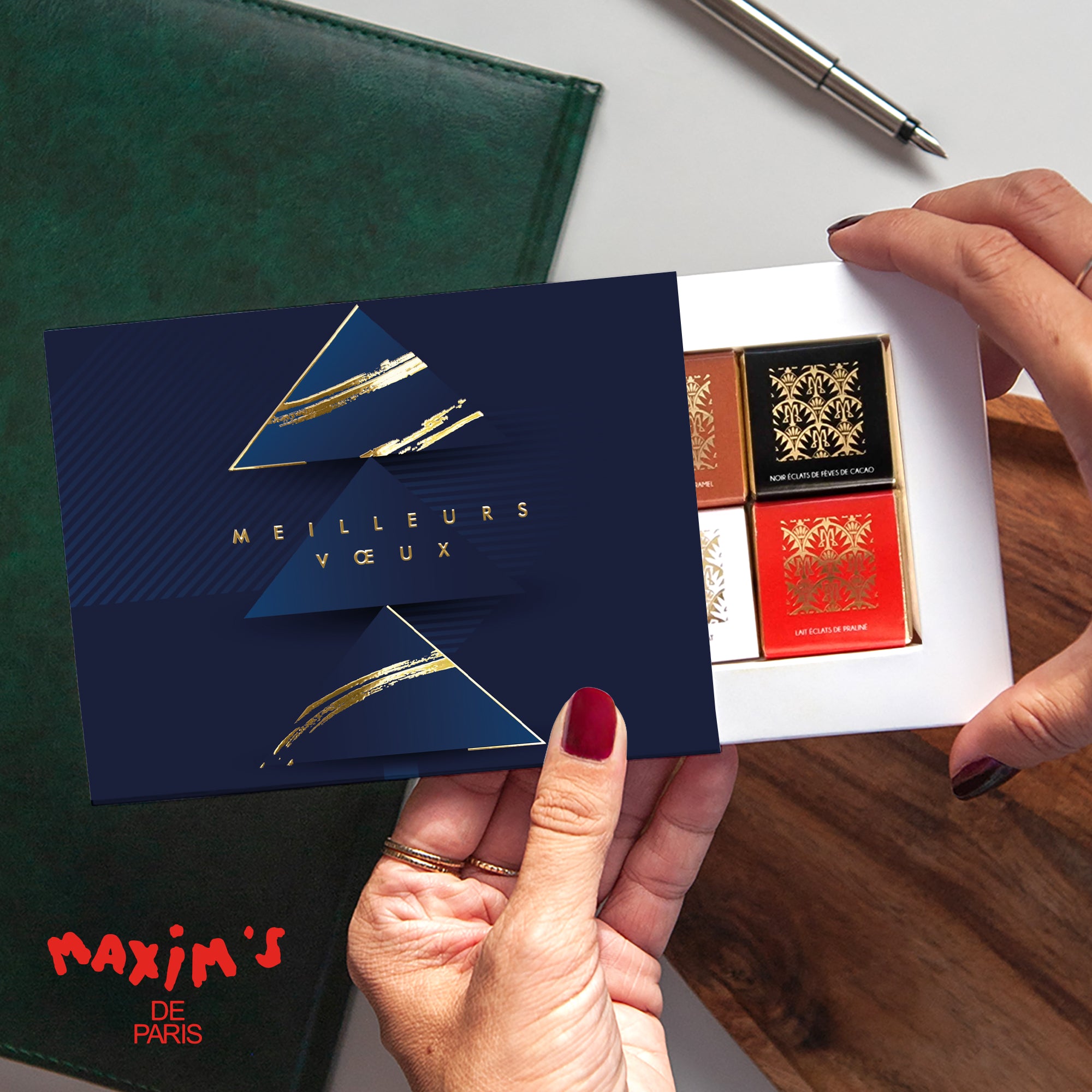 Sapin Prestige | Vœux professionnels • Boite chocolat personnalisée • Chocolats Maxim's photo N° 1