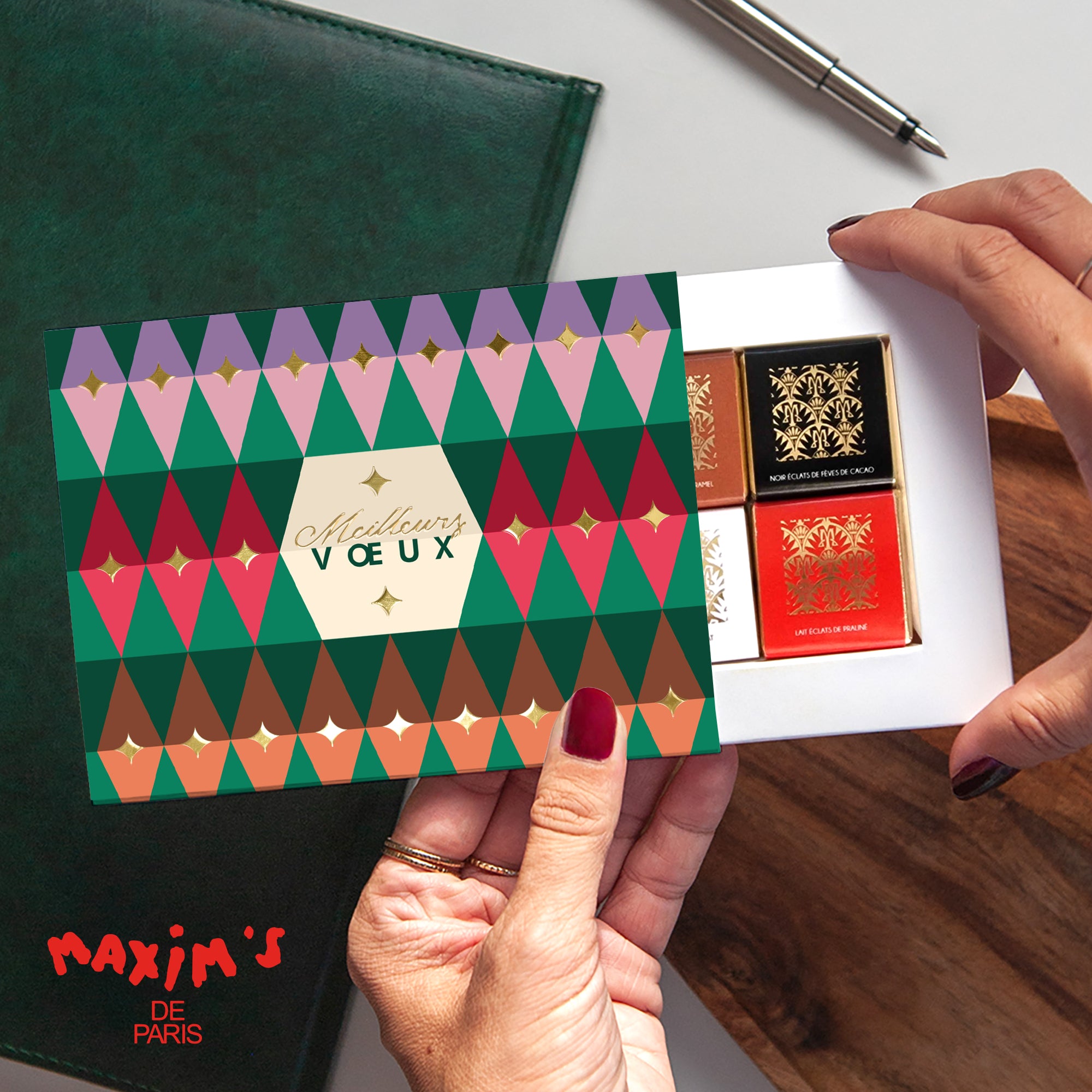 Rythme Coloré | Vœux professionnels • Boite chocolat personnalisée • Maxim's de Paris photo N° 1