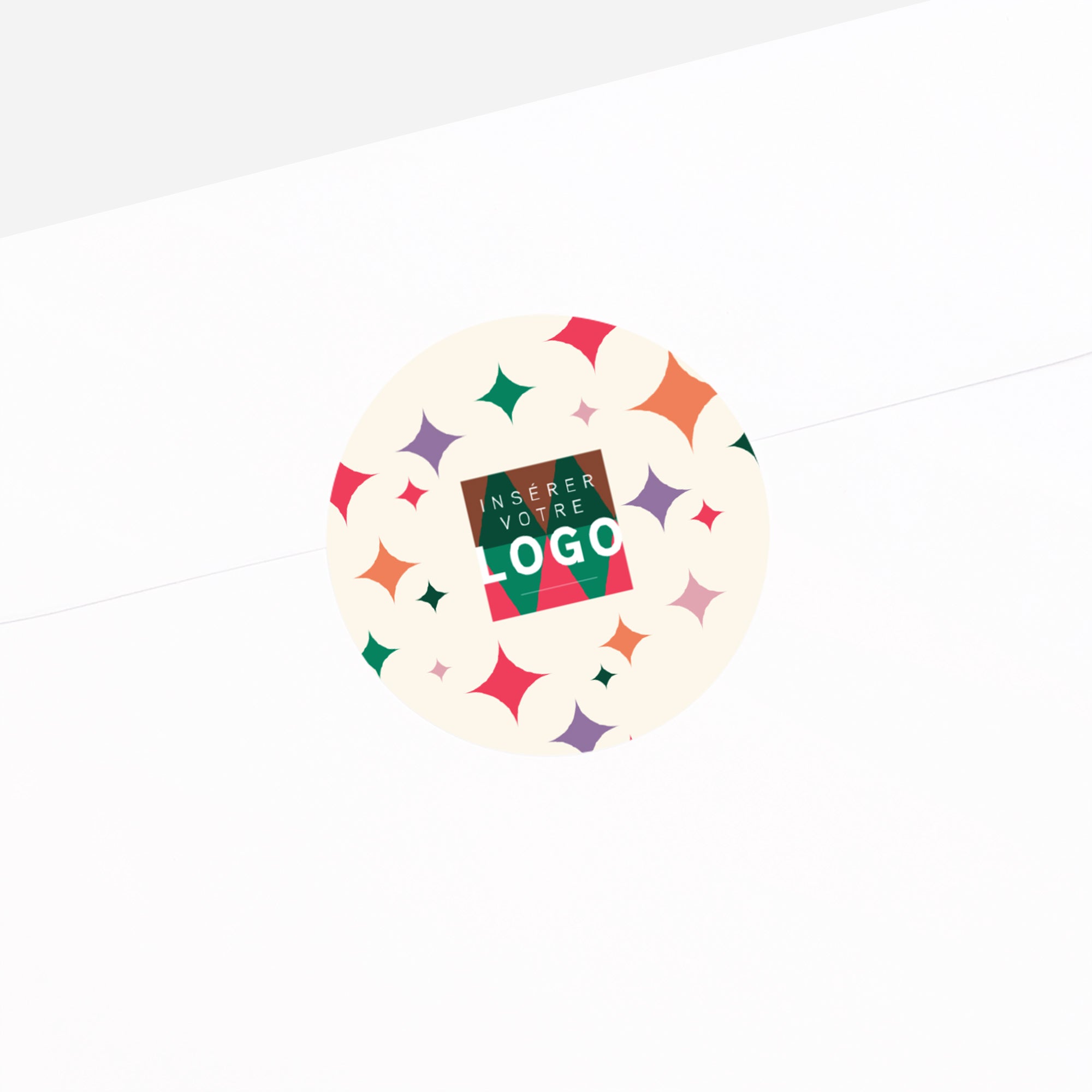 Rythme Coloré | Vœux professionnels • Sticker • Rond photo N° 2