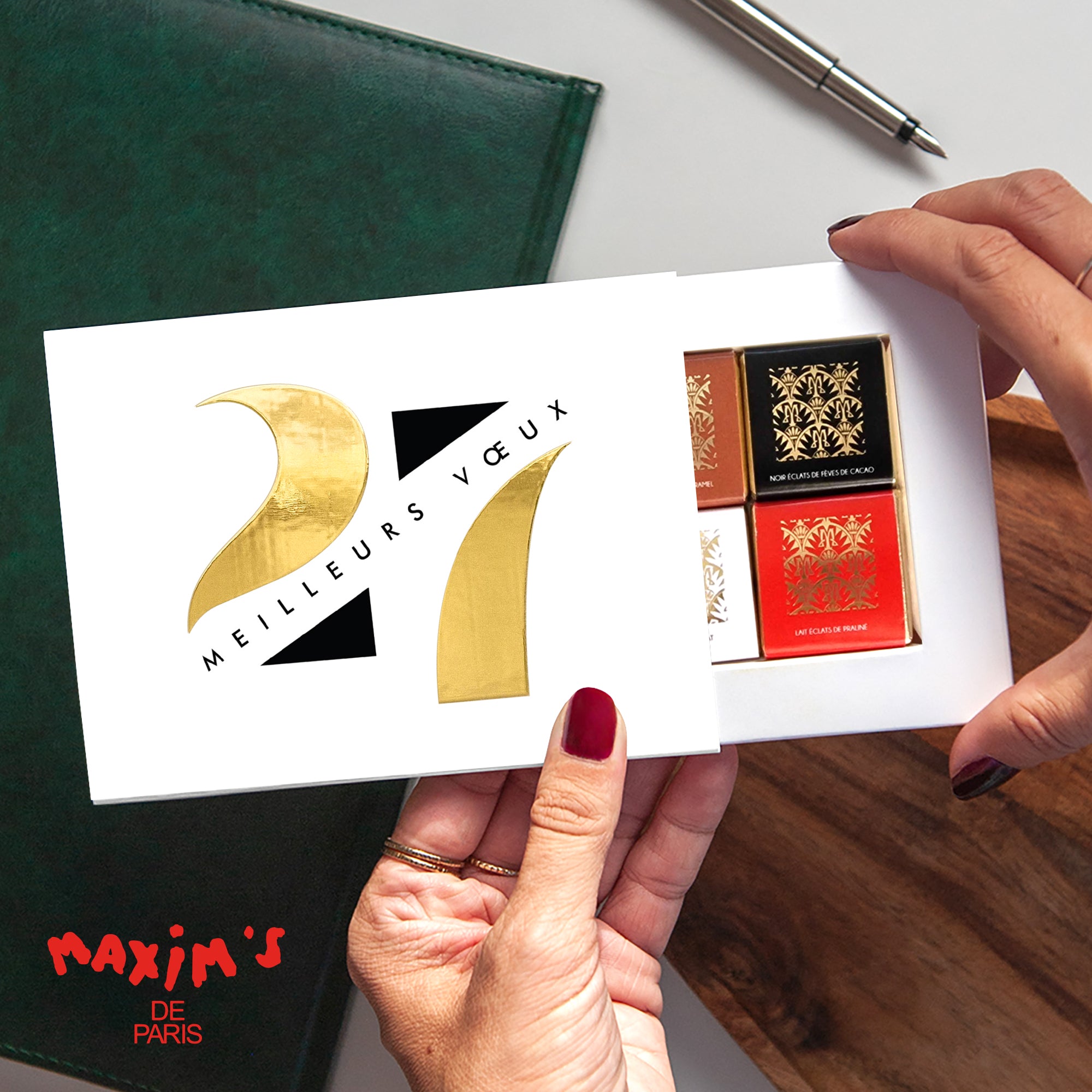 Allure Graphique | Vœux professionnels • Boite chocolat personnalisée • Chocolats Maxim's photo N° 1