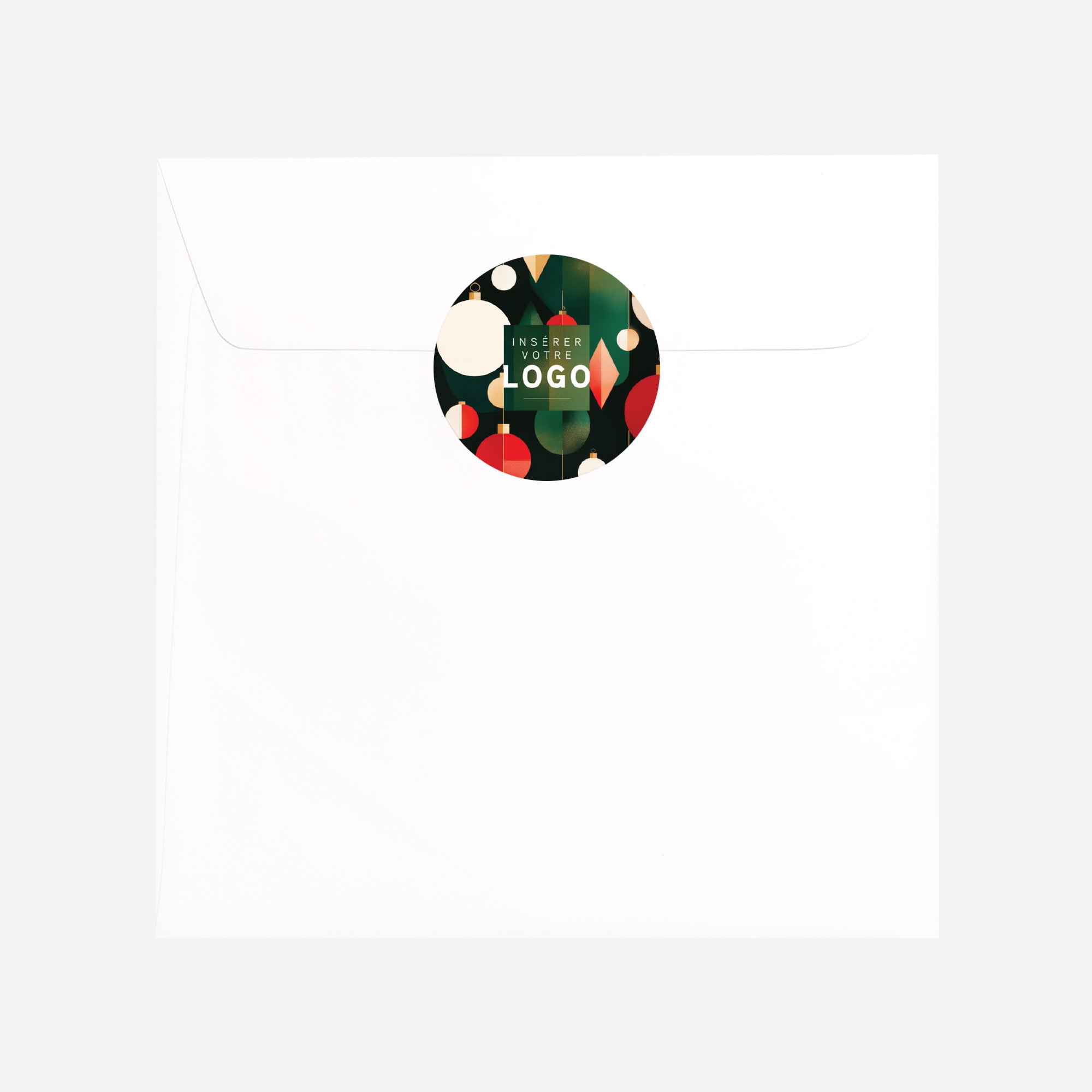 Ornements de fête | Vœux professionnels • Sticker • Rond photo N° 3