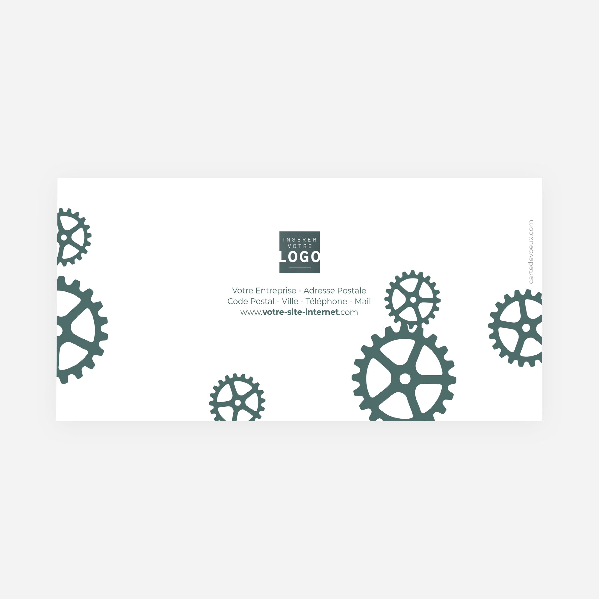 Force Collective | Vœux professionnels • Carte de voeux dorure • Rectangle double photo N° 3