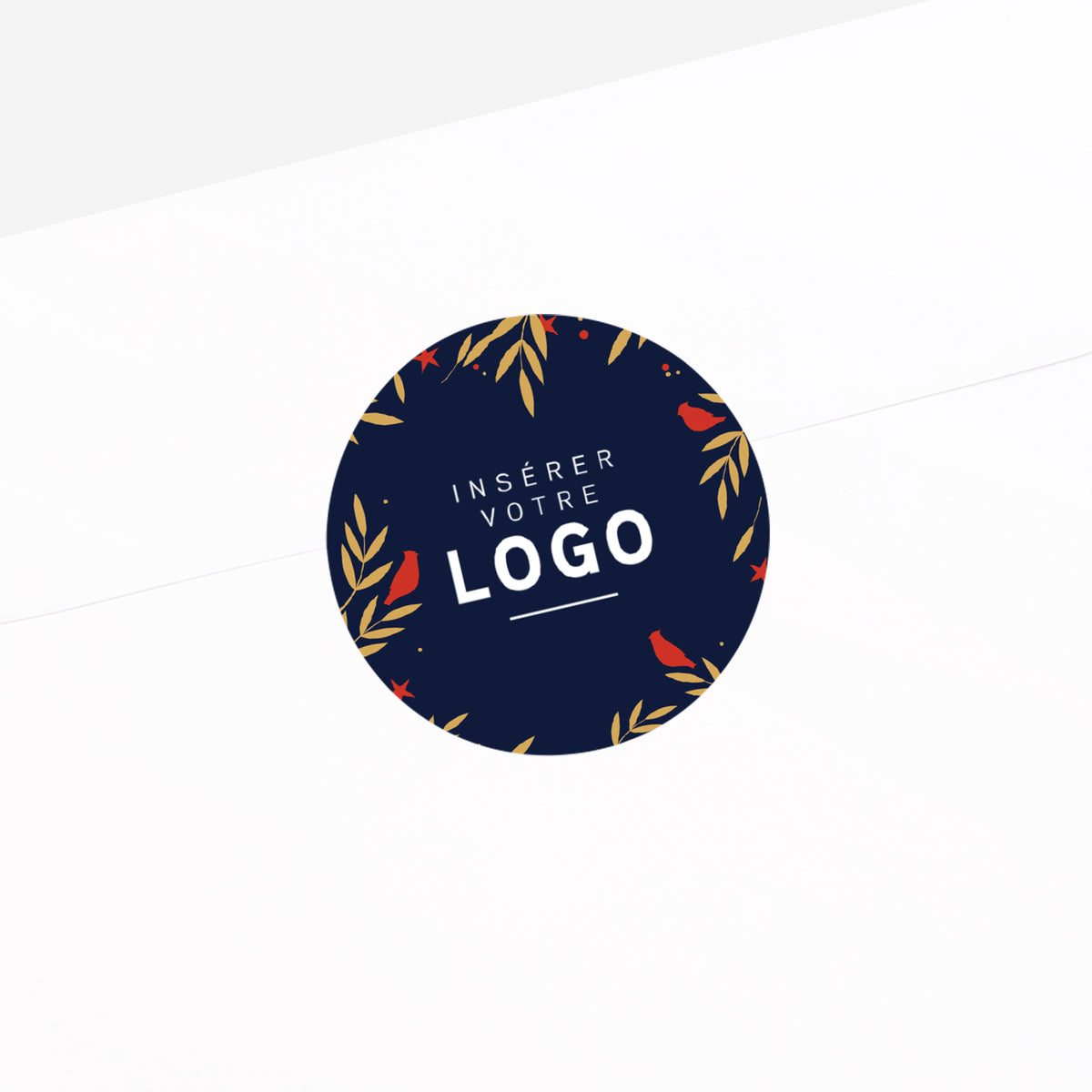 Sapin Enchanté | Vœux professionnels • Sticker • Rond photo N° 2