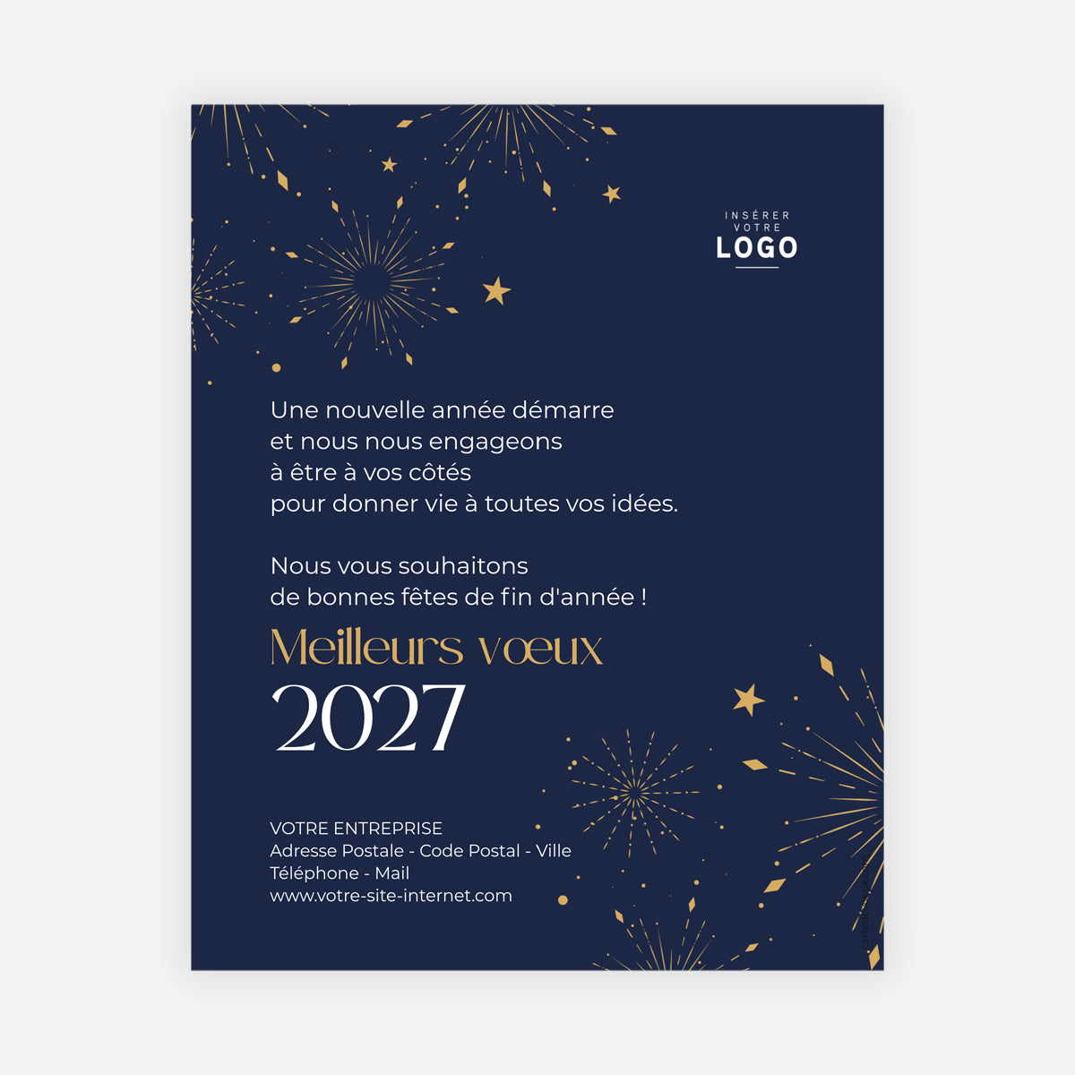 Éclats de Nuit | Vœux professionnels • Carte virtuelle • eCard Image photo N° 1