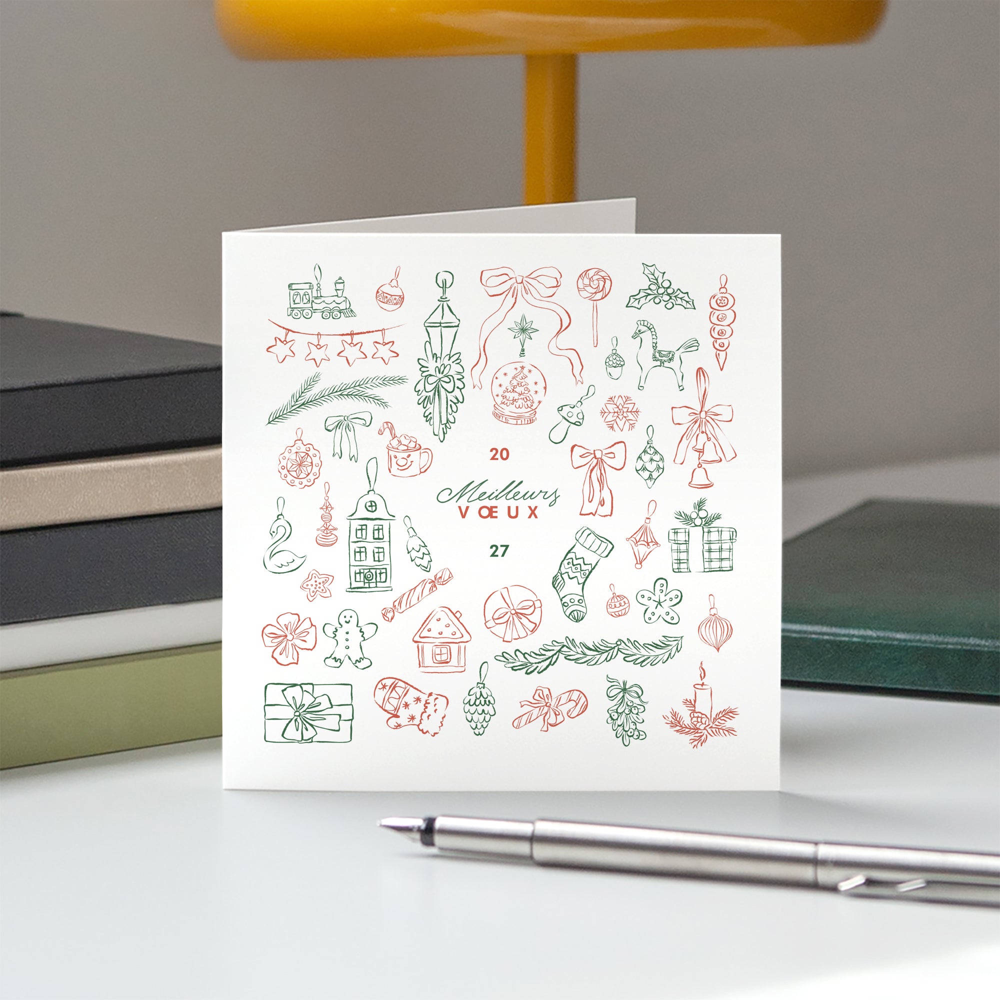 Petits bonheurs | Vœux professionnels • Carte de voeux • Carrée pliable photo N° 5