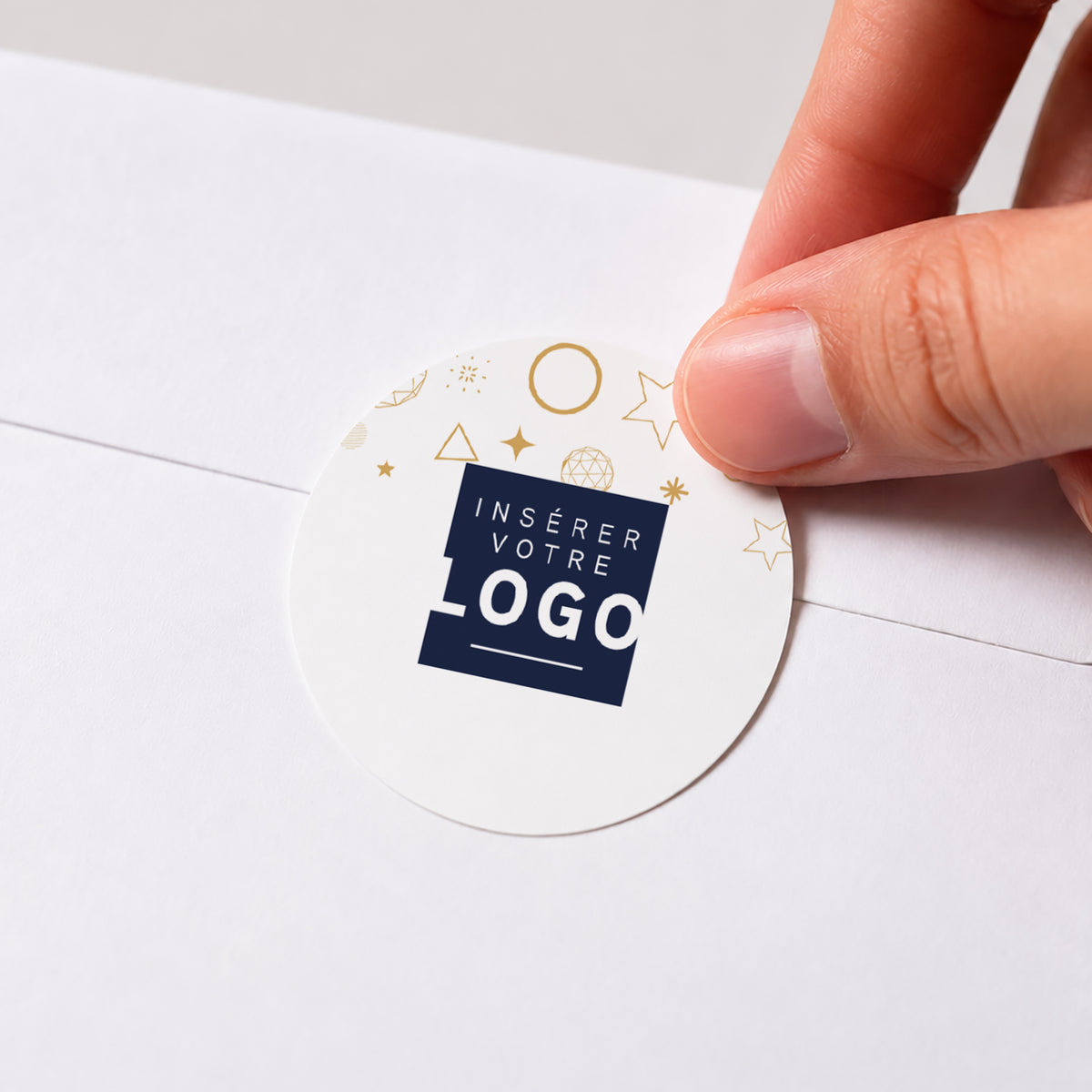 Constellation Graphique | Vœux professionnels • Sticker • Rond photo N° 1