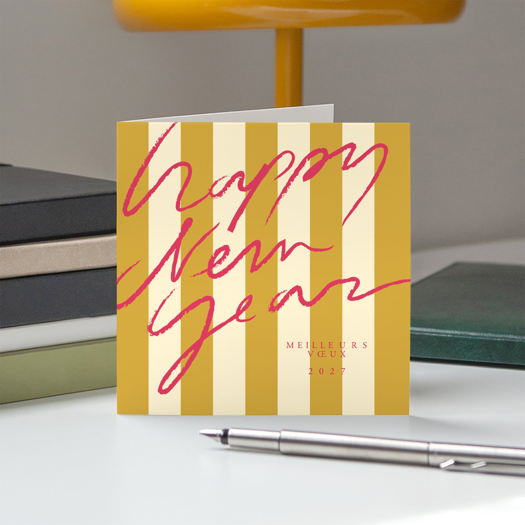 Libre Expression | Vœux professionnels • Carte de voeux • Carré double photo N° 5