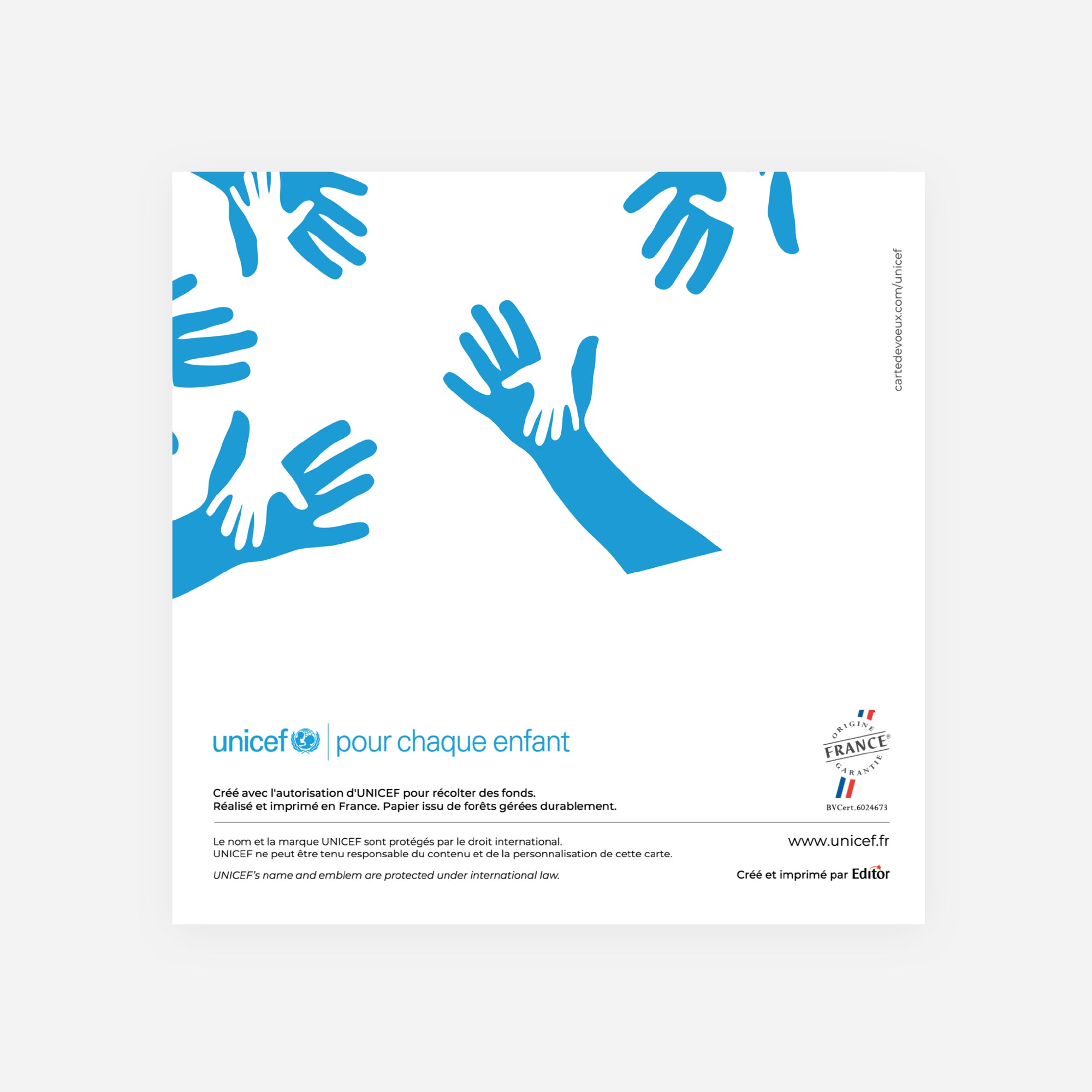 Tous Solidaires | Vœux professionnels • Carte de voeux • Carré double photo N° 3