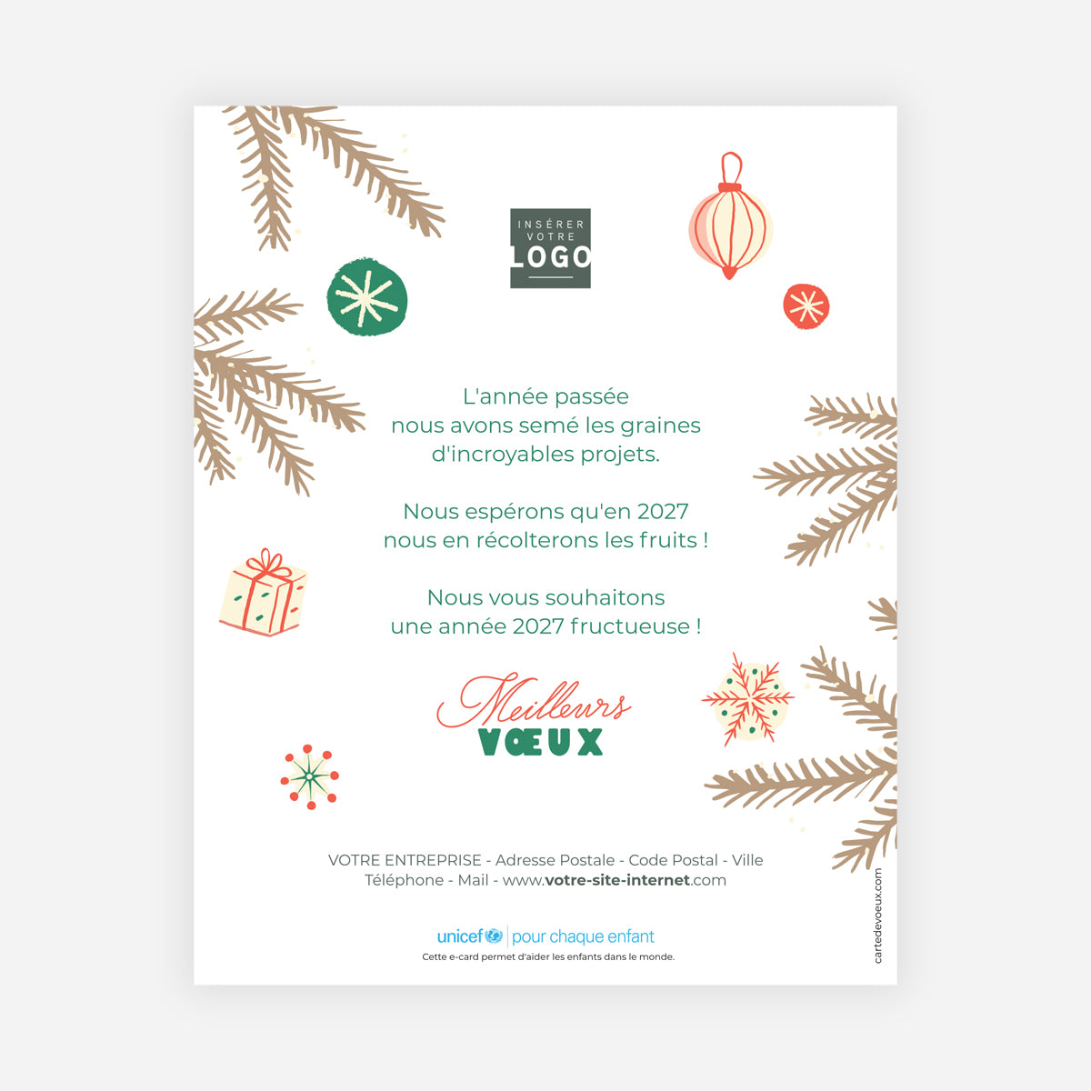 Douceurs de Fêtes | Vœux professionnels • Carte virtuelle • eCard Image photo N° 1