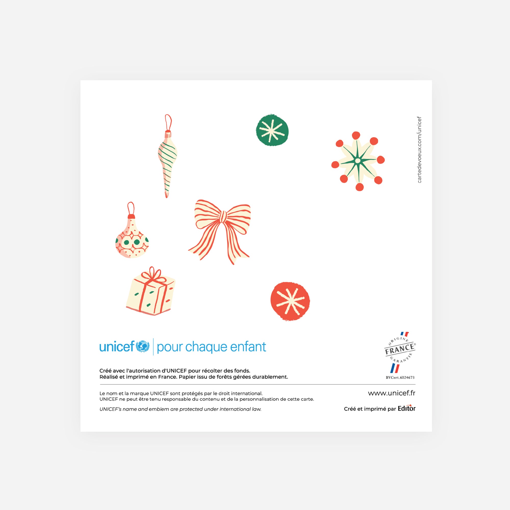 Douceurs de Fêtes | Vœux professionnels • Carte de voeux • Carré double photo N° 3