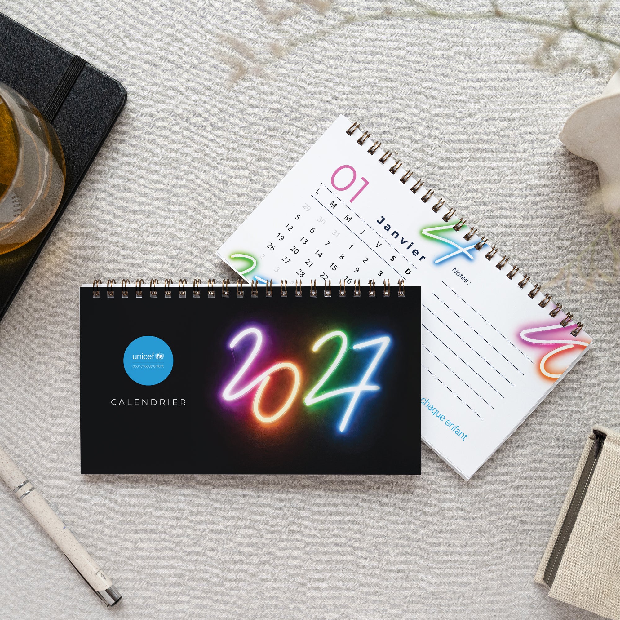 Onde Positive | Vœux professionnels • Calendrier professionnel • Chevalet photo N° 1