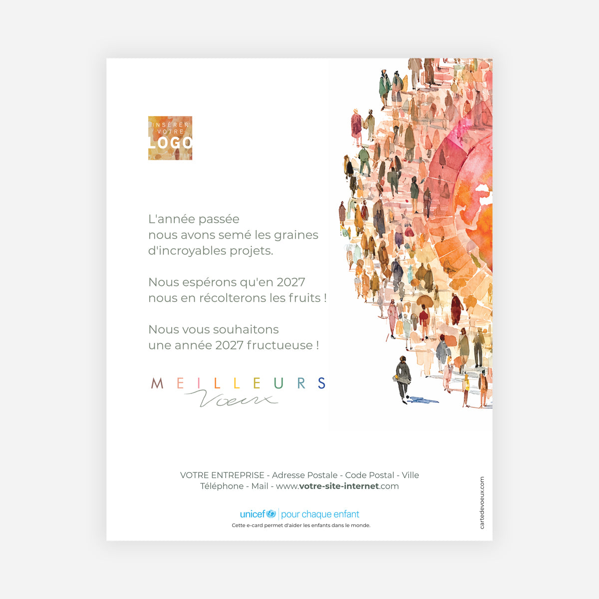 Un Monde Ensemble | Vœux professionnels • Carte virtuelle • eCard Image photo N° 1