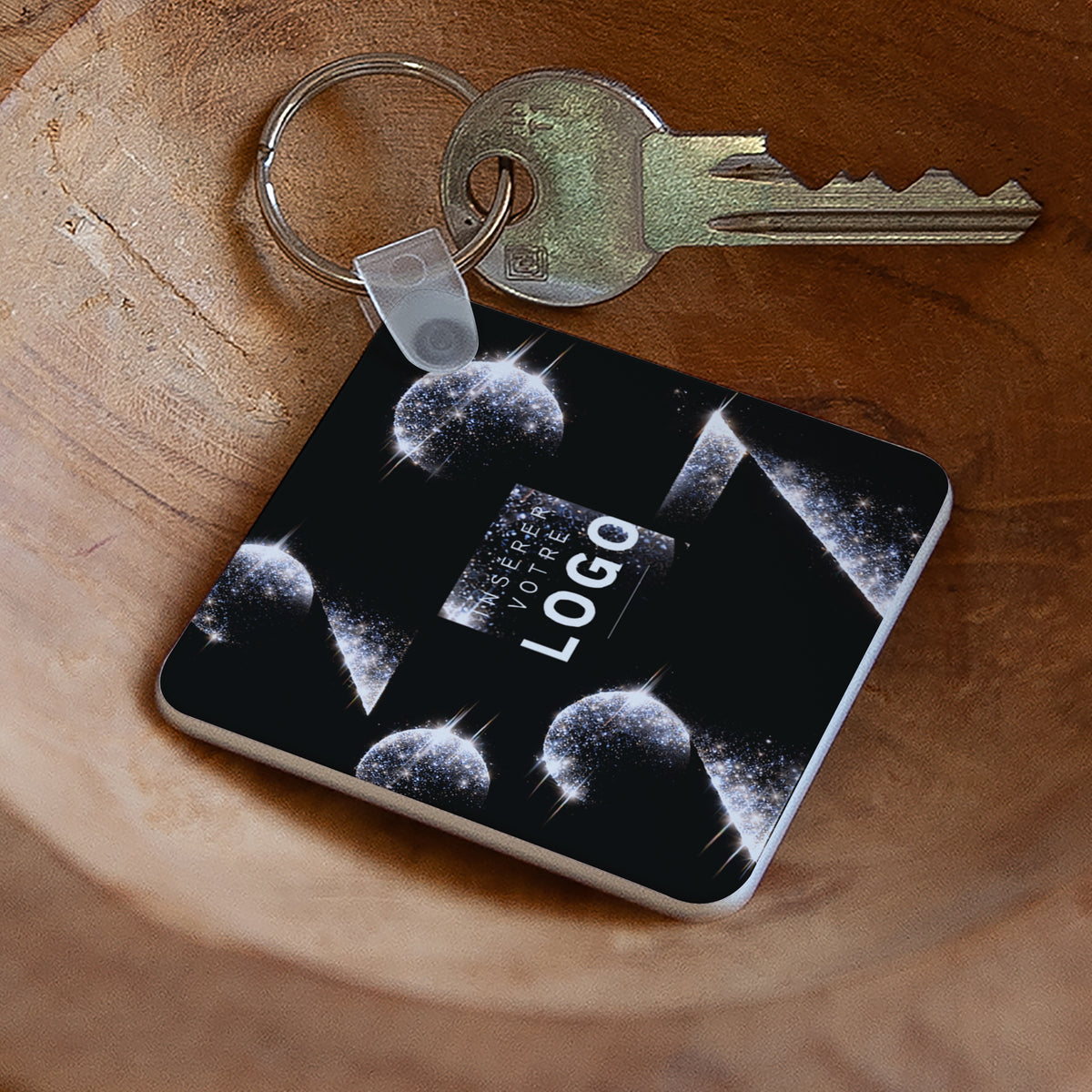 Année scintillante | Cadeau entreprise • Porte-clés • Carré photo N° 1