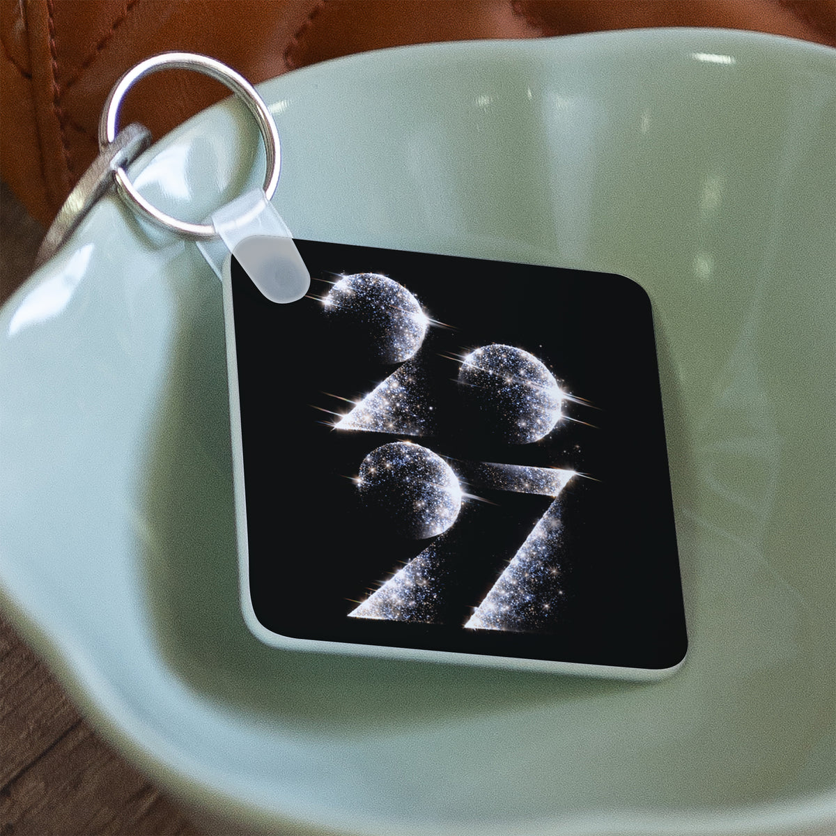 Année scintillante | Cadeau entreprise • Porte-clés • Carré photo N° 2