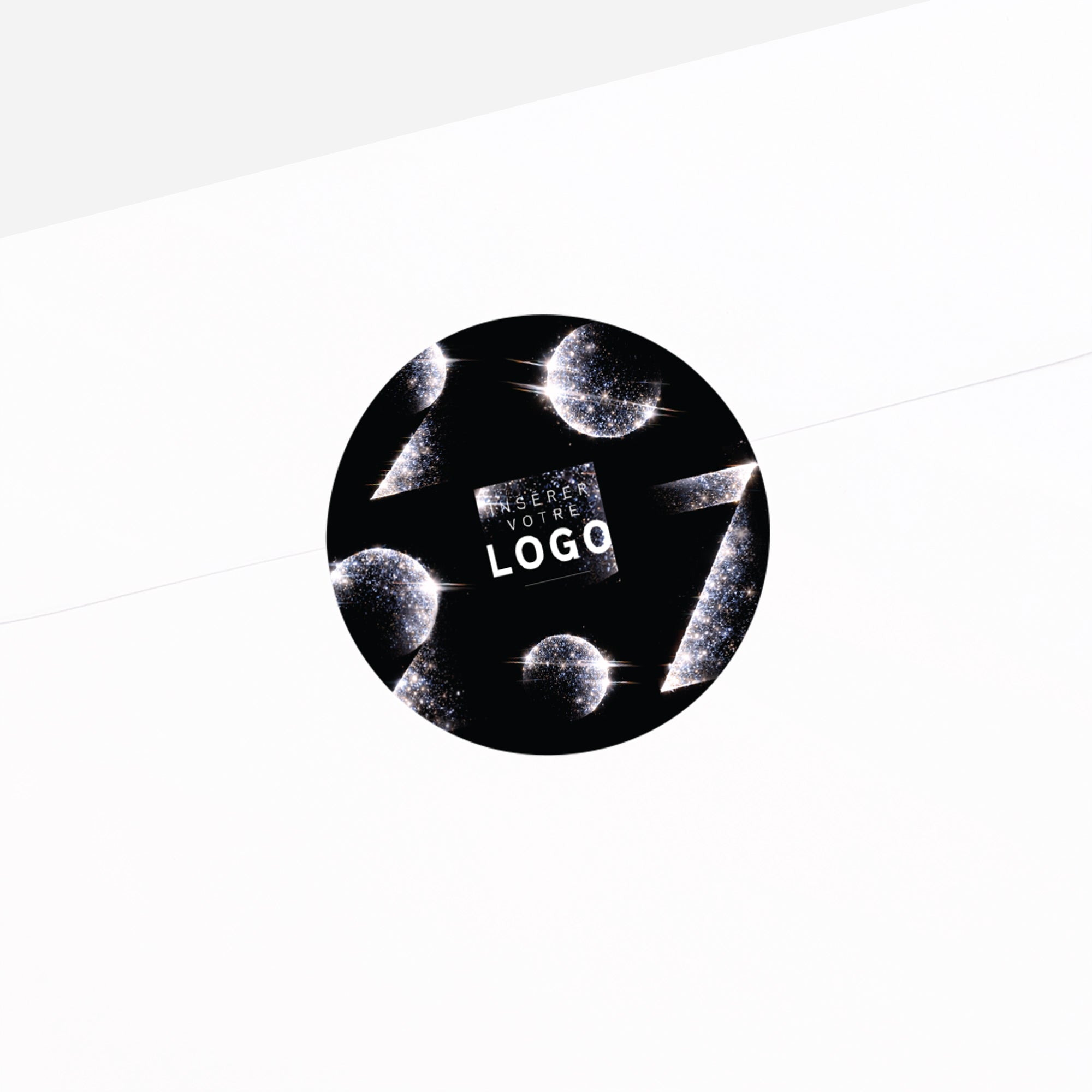 Année scintillante | Vœux professionnels • Sticker • Rond photo N° 2