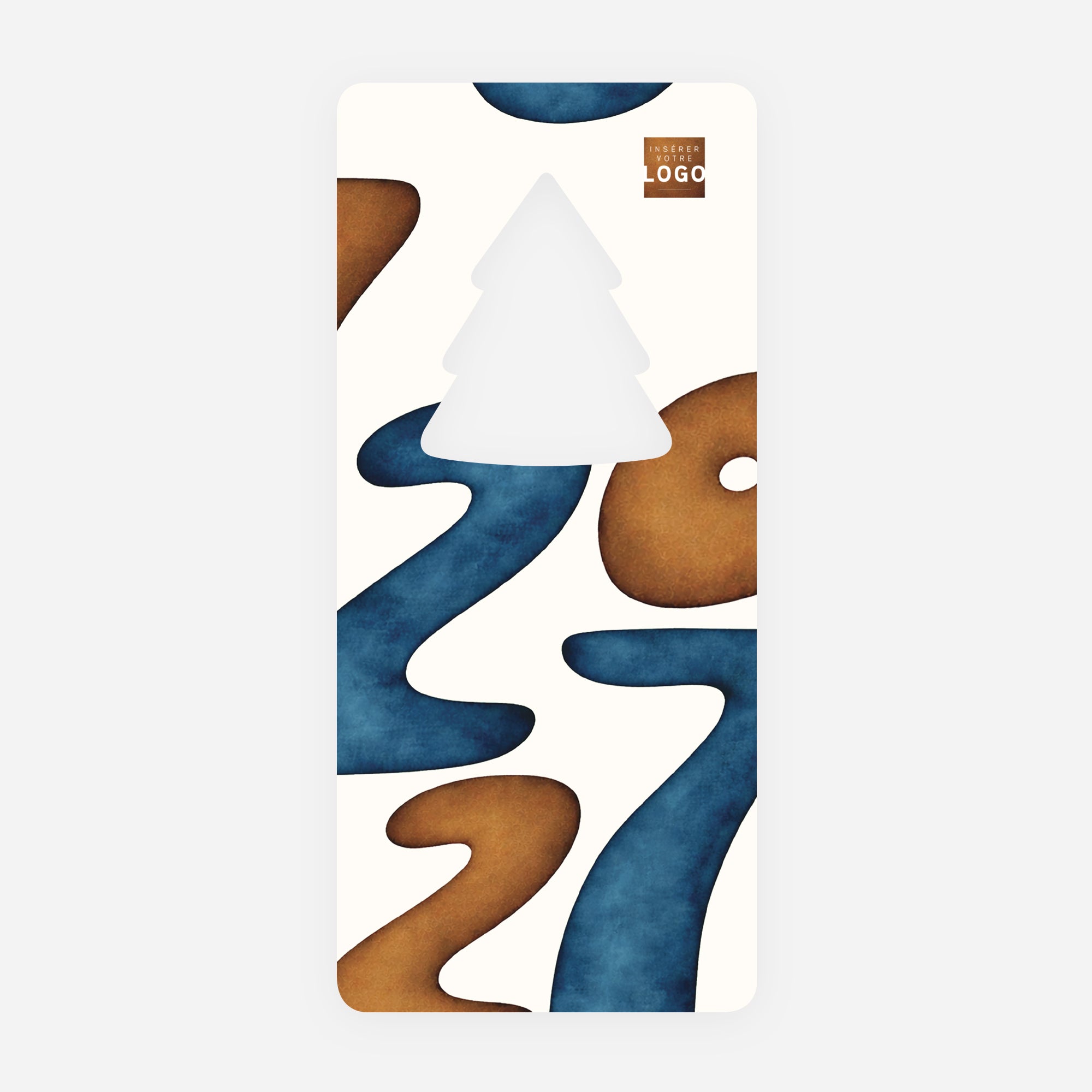 Terre & Azur | Vœux professionnels • Carte de voeux • Vertical sapin photo N° 1